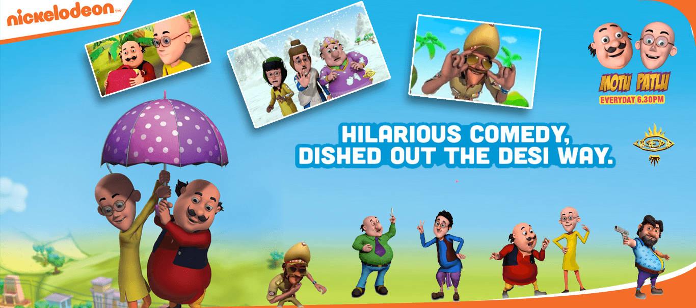 Motu Patlu Characters — 1366x605 wallpaper