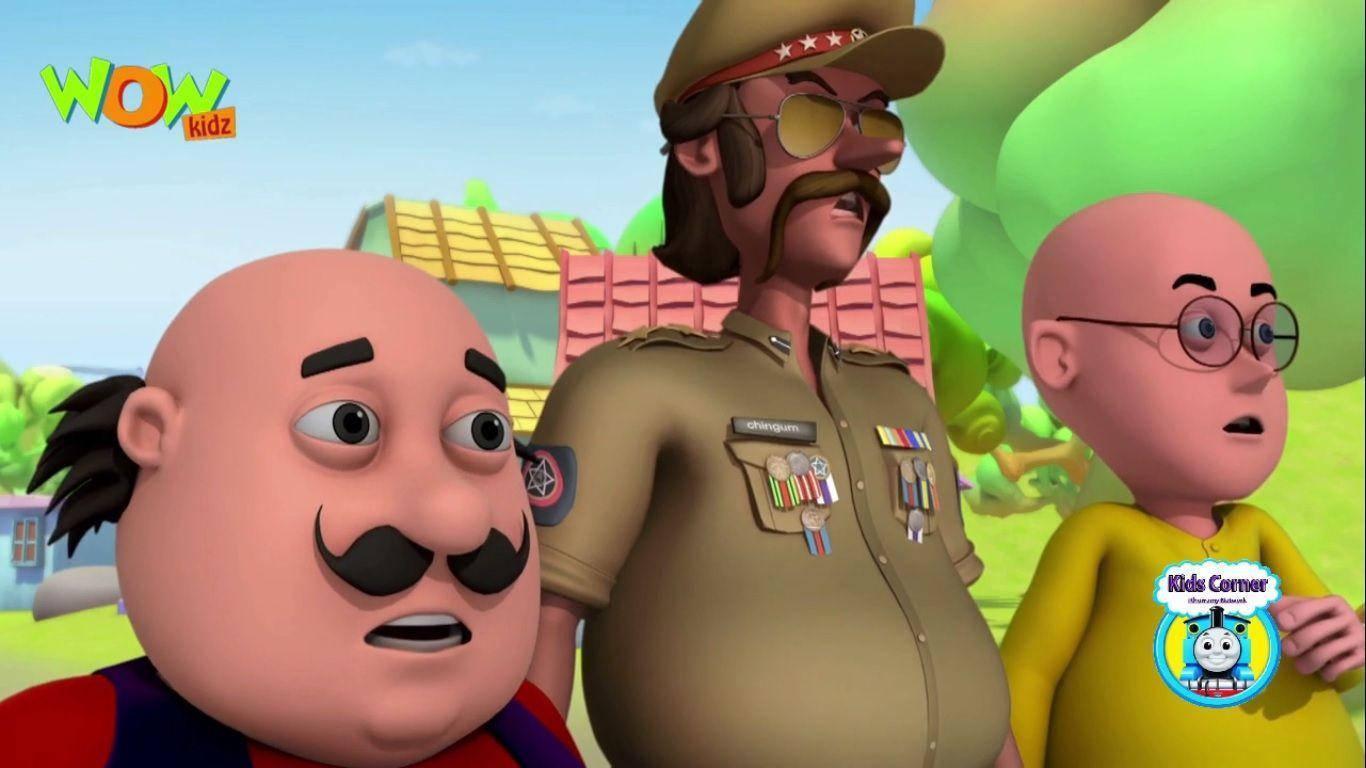Motu Patlu Chingam Concerned — 1366x768 wallpaper