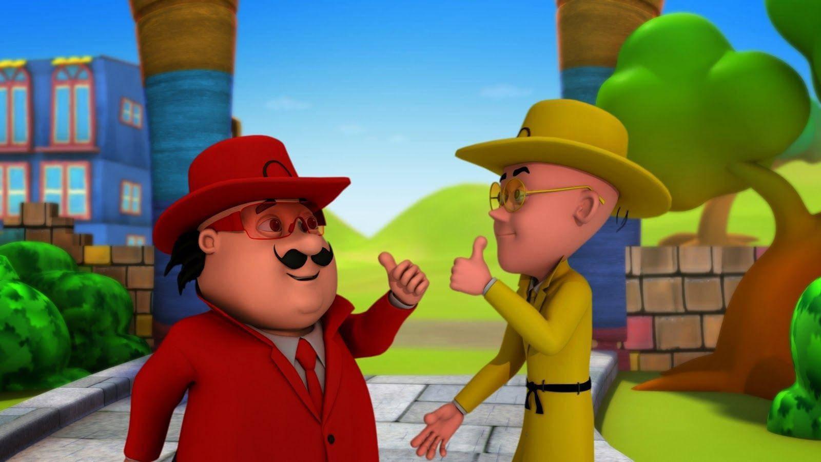 Motu Patlu Cowboy — 1600x900 wallpaper