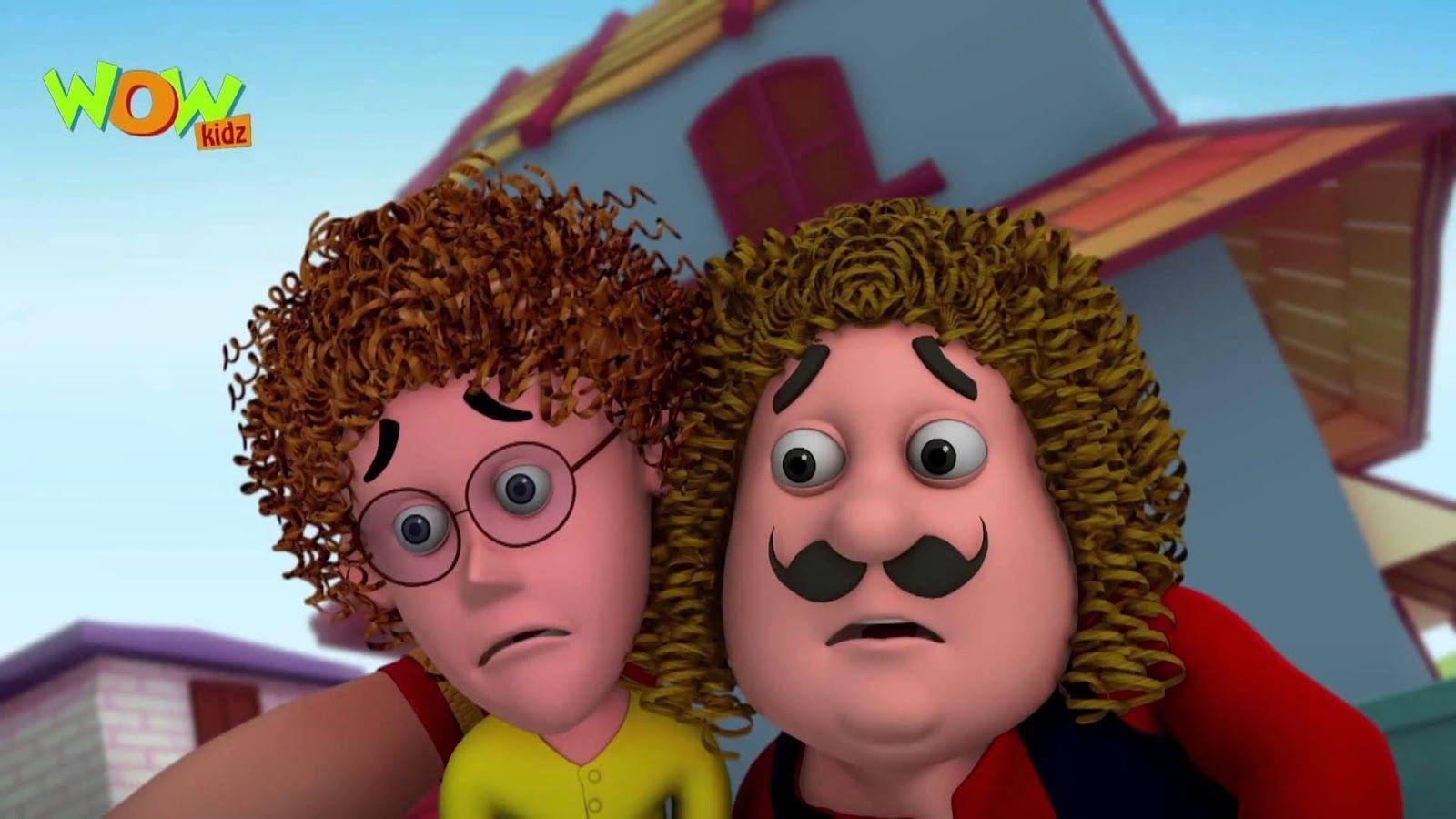Motu Patlu Curly Hair — 1600x900 wallpaper