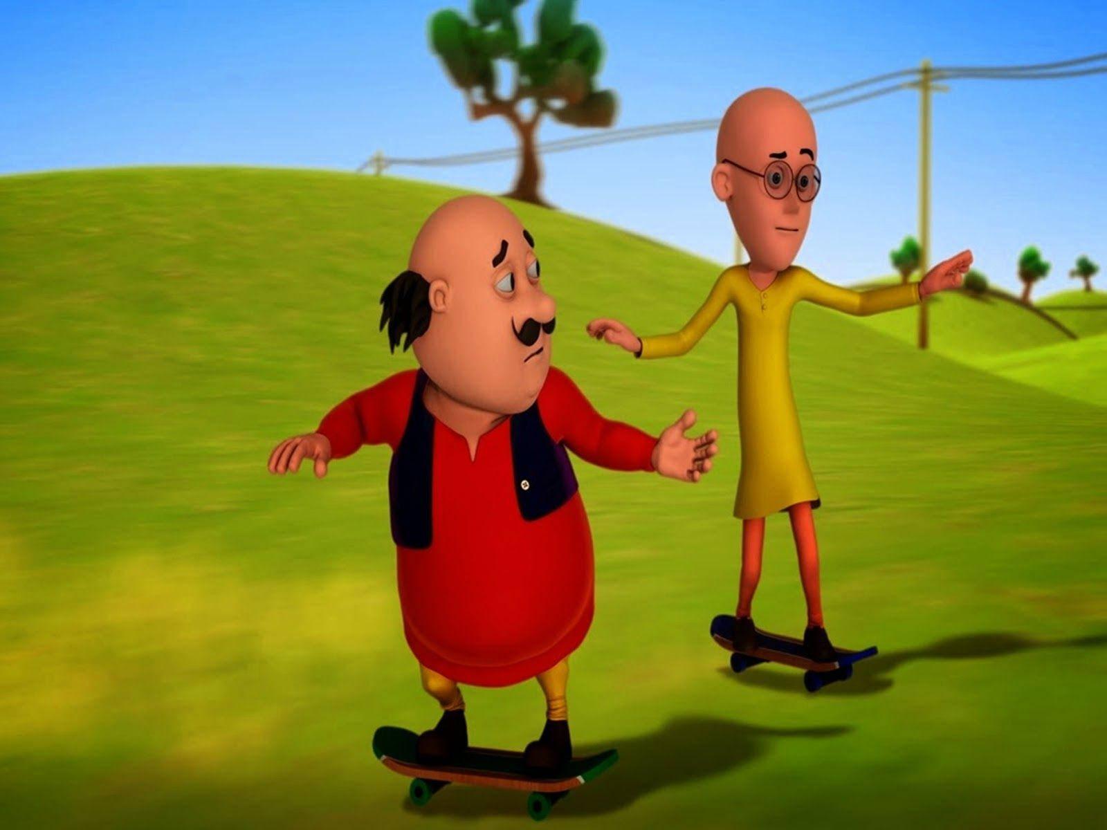 Motu Patlu Skateboard — 1600x1200 wallpaper