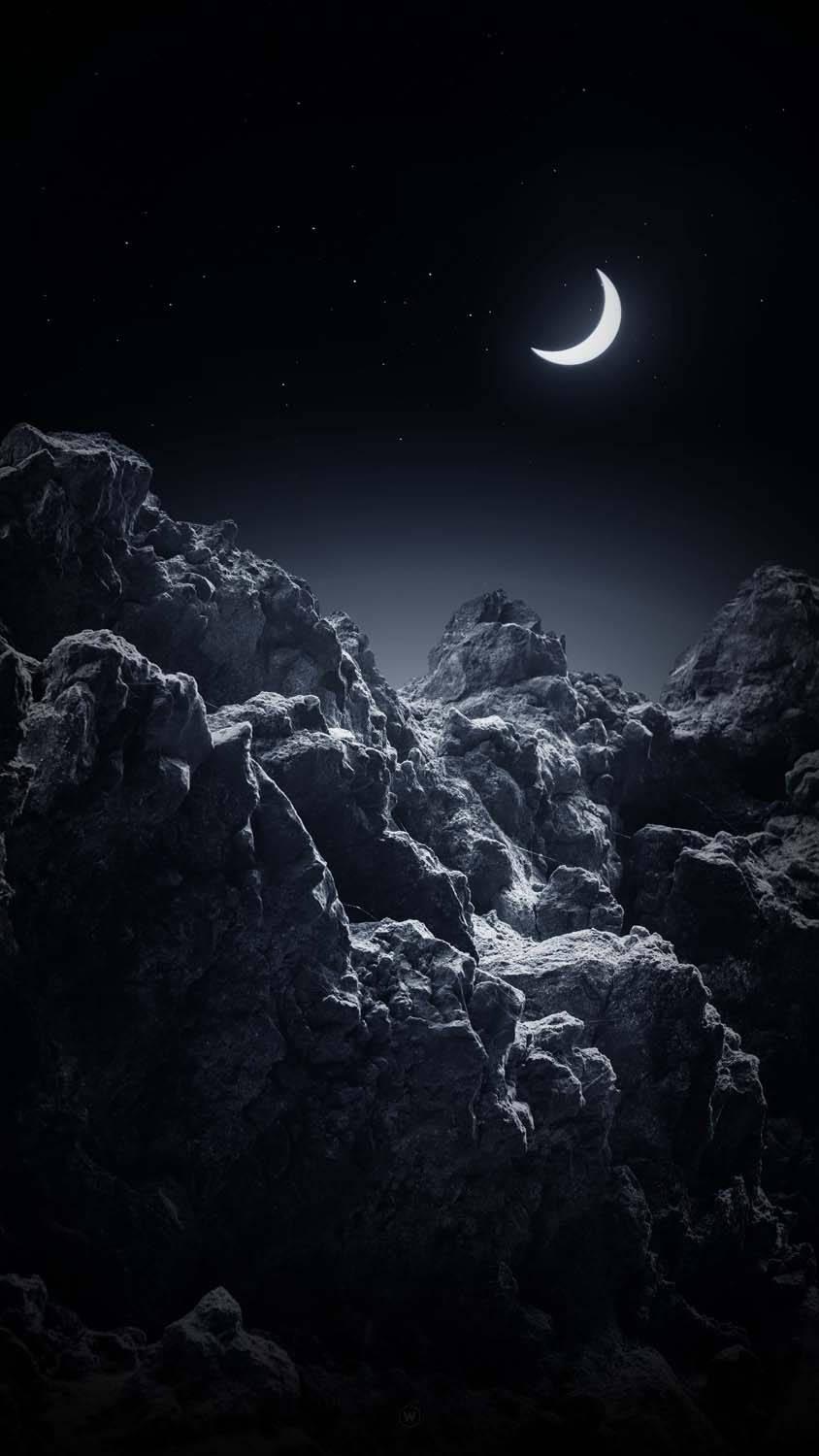 Mountain Ranges iPhone Dark — 844x1500 wallpaper