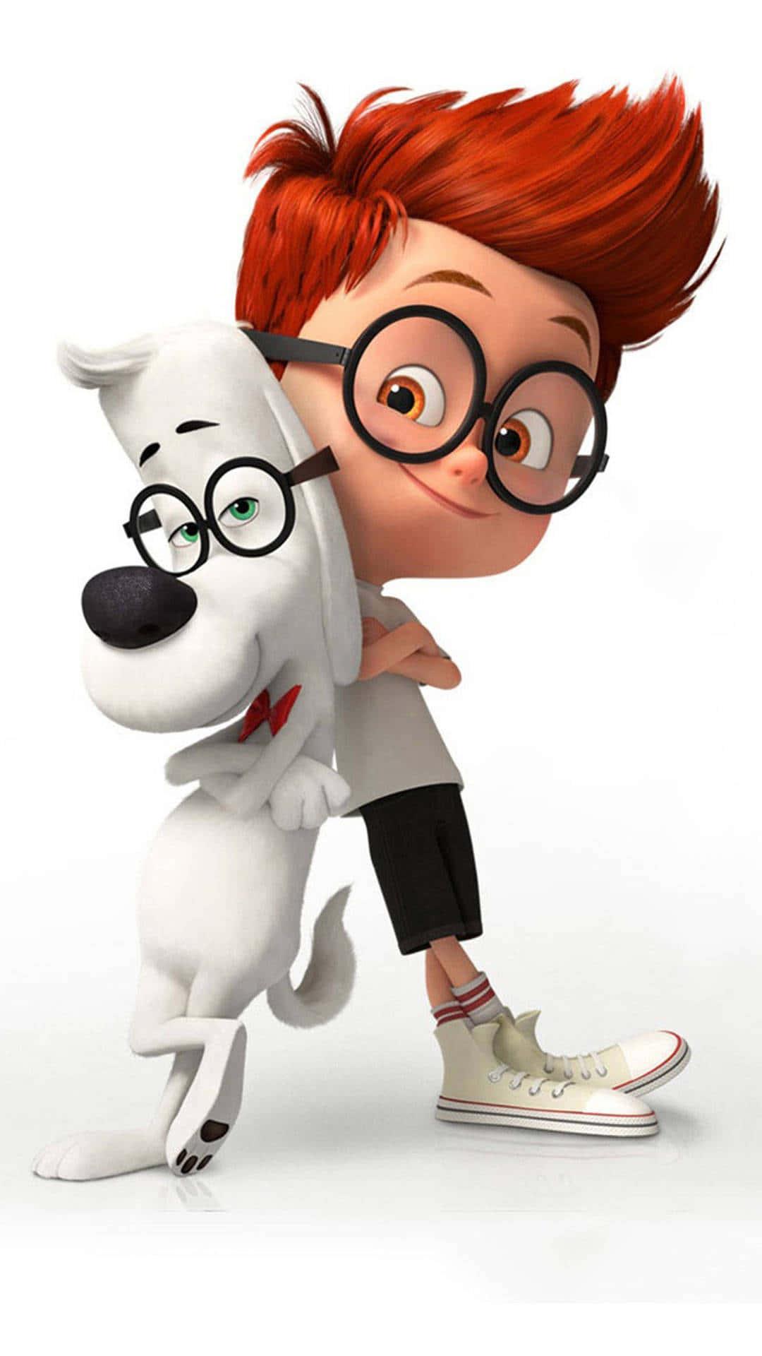 Mr. Peabody And Sherman Handsome Boy Cartoon — 1080x1920 wallpaper