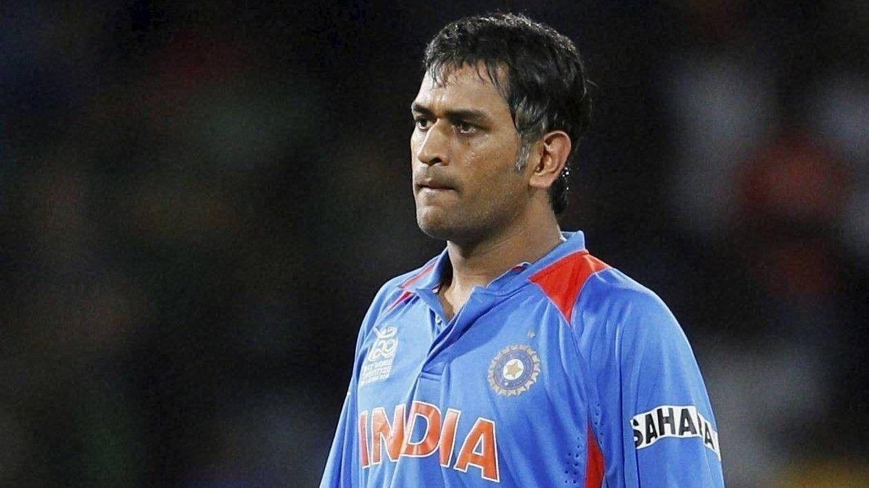 Ms Dhoni Blue India Uniform — 1260x708 wallpaper