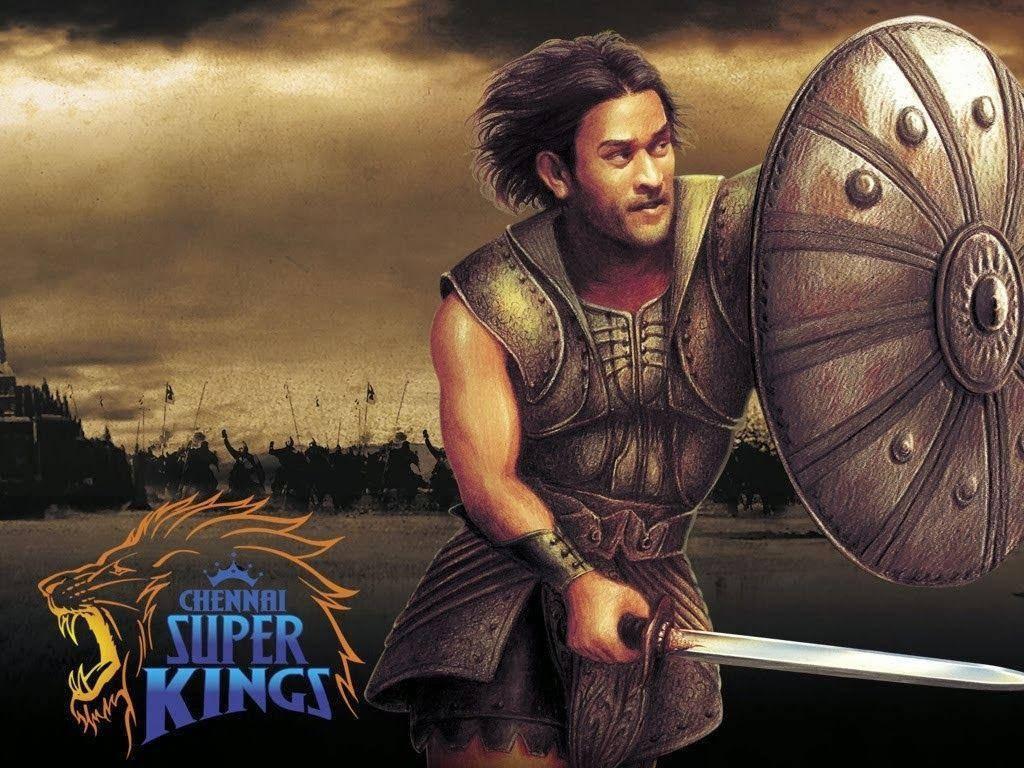 Ms Dhoni Gladiator Fan Art — 1024x768 wallpaper