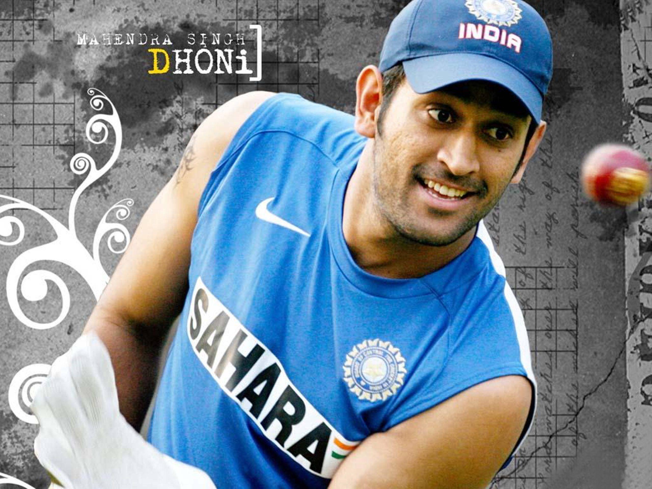 Ms Dhoni In Blue Sahara Shirt — 2560x1920 wallpaper