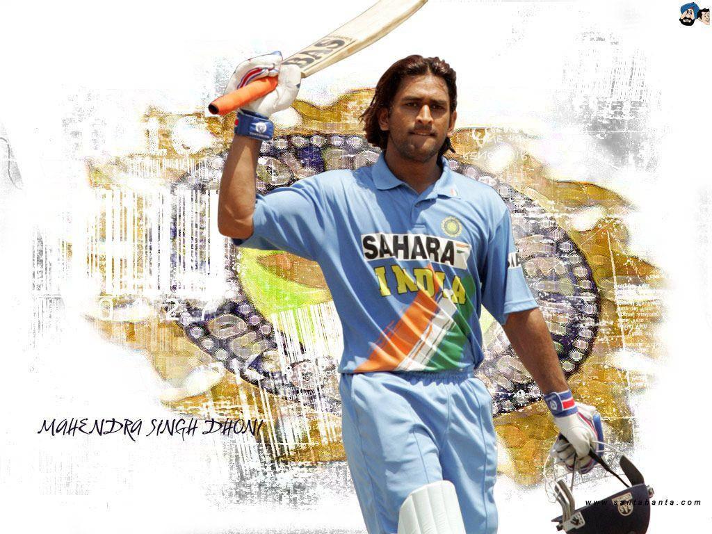 Ms Dhoni Sahara India Cricket Team — 1024x768 wallpaper