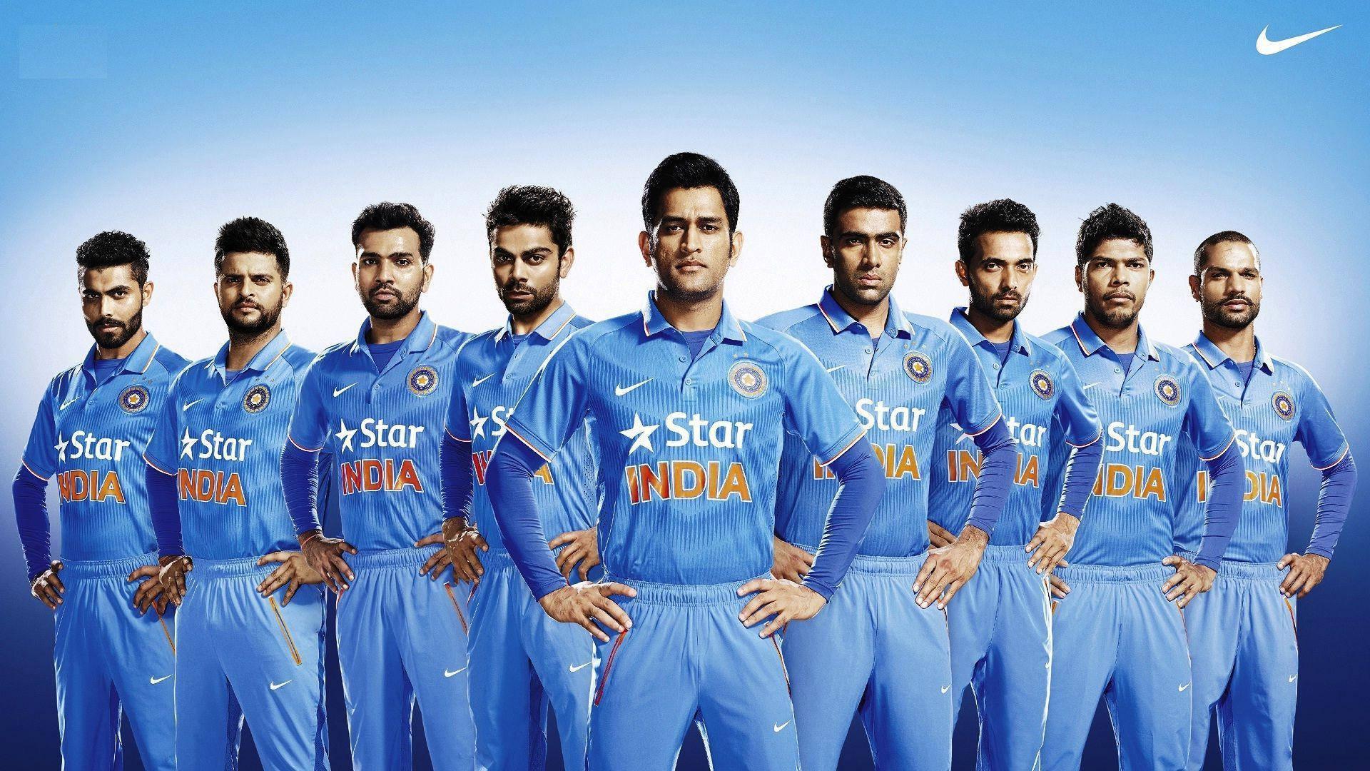 Ms Dhoni With Team India — 1920x1080 wallpaper