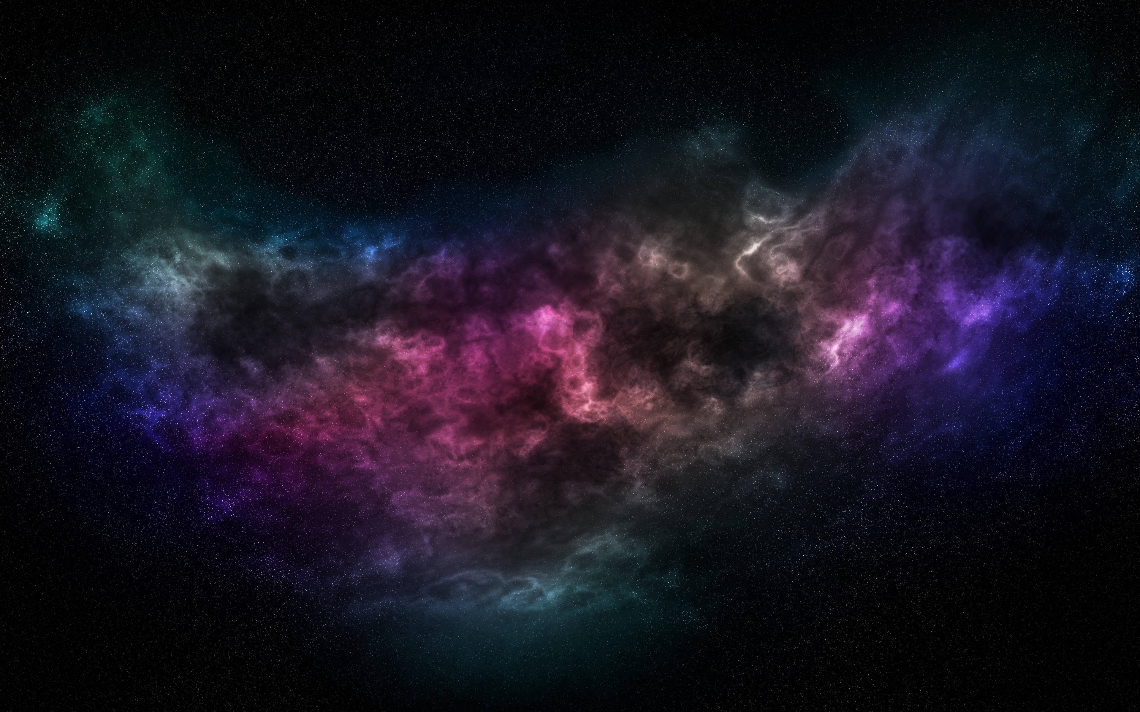 Multicolored Scattered Galaxy Universe — 3840x2400 wallpaper
