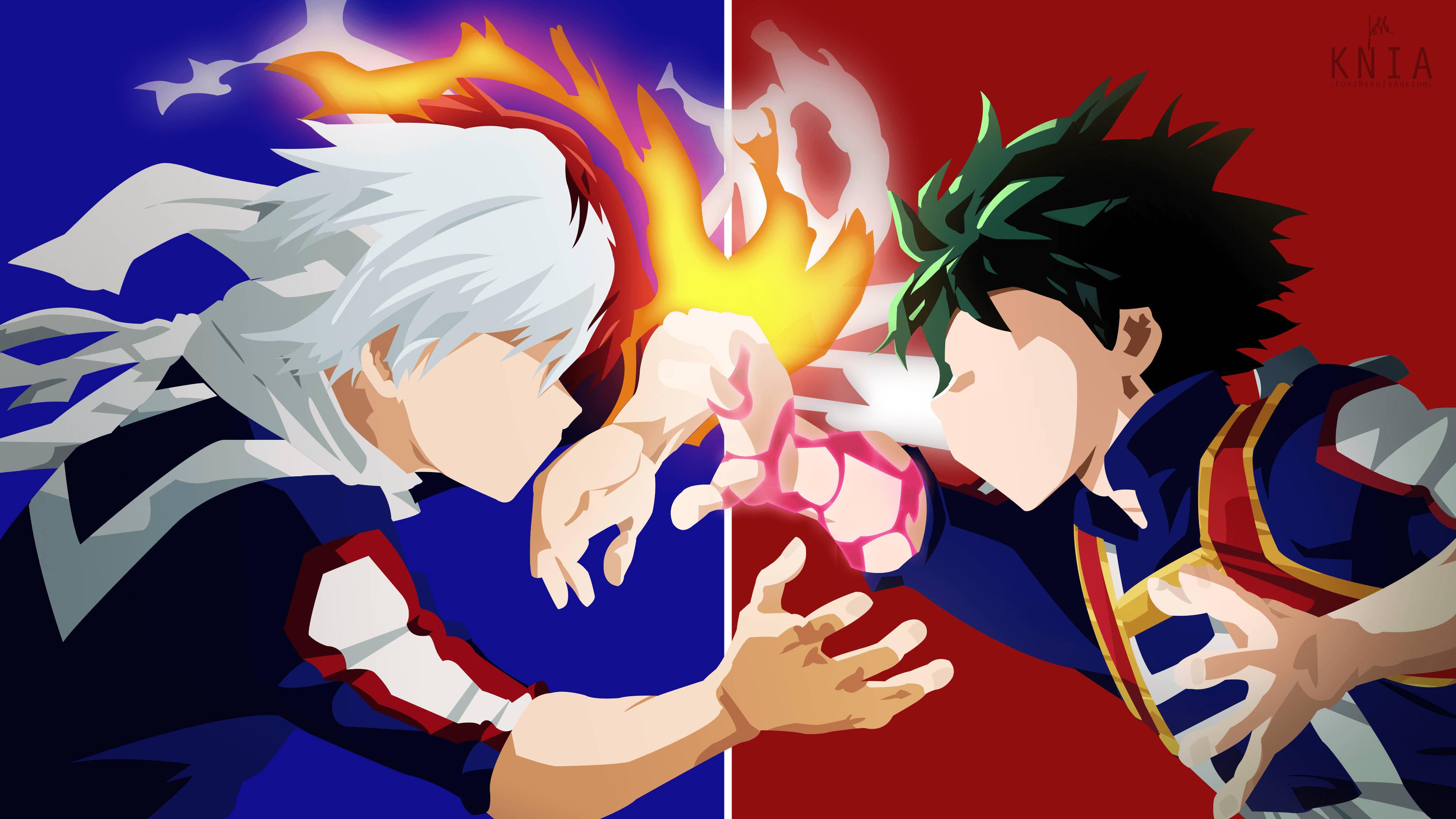 My Hero Academia Izuku And Shoto — 3840x2160 wallpaper