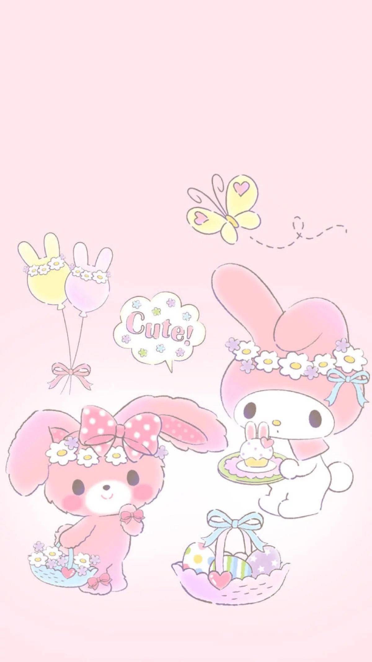 My Melody And Bonbonribbon Sanrio — 1200x2133 wallpaper