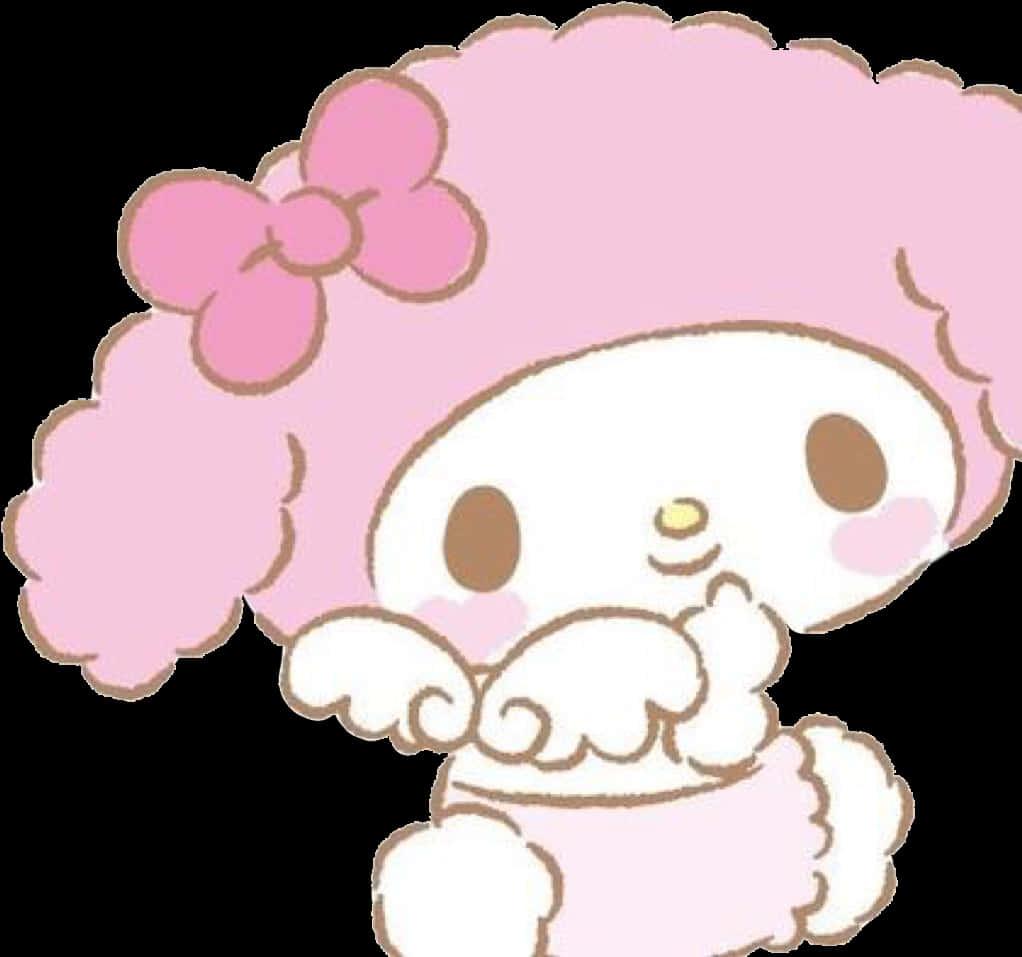 My Melody Cute Pose — 1022x957 wallpaper