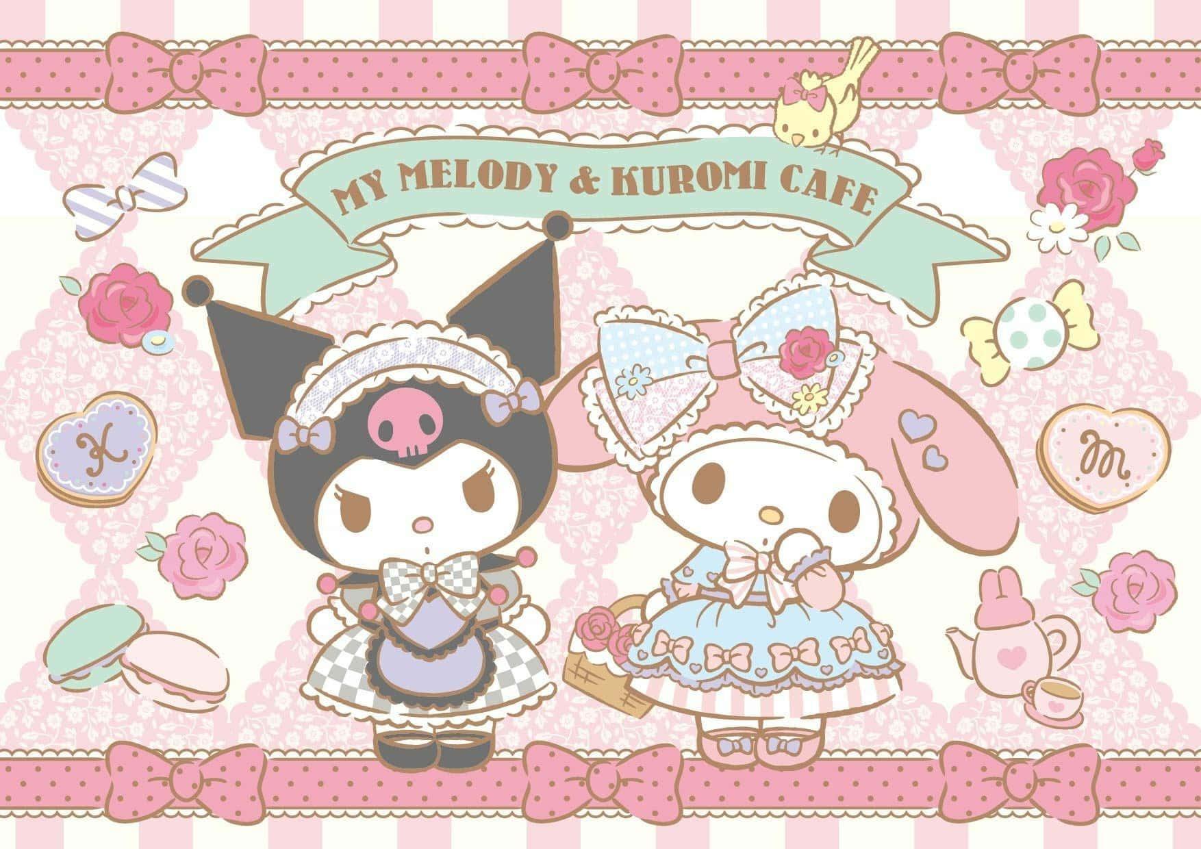 My Melody enjoys a quiet night under the stars — 1754x1240 wallpaper