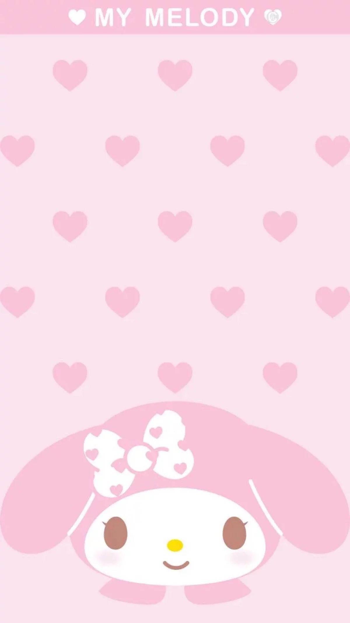 My Melody Heart Pattern — 1200x2134 wallpaper