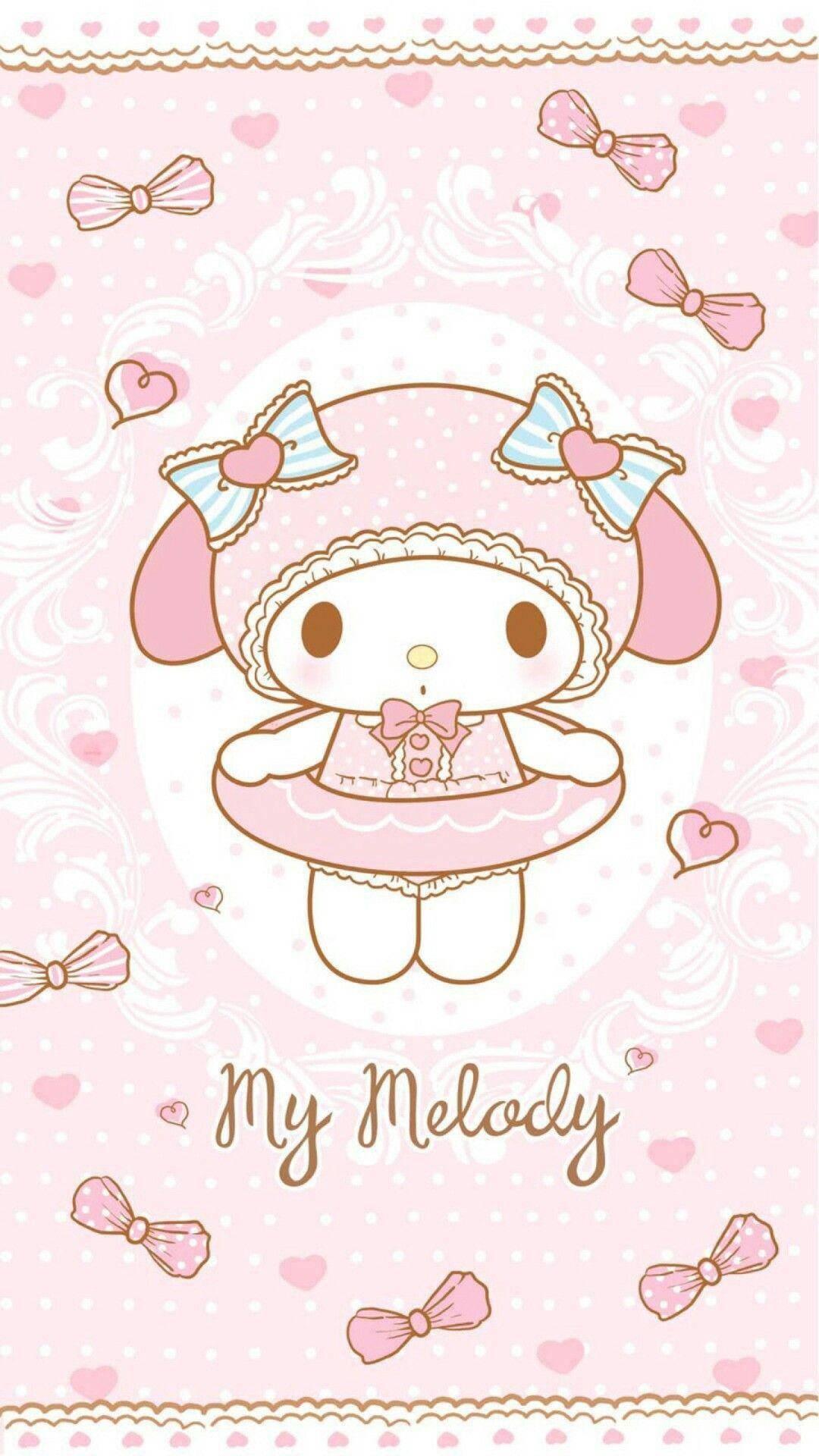 My Melody In Swimsuit — 1080x1920 wallpaper