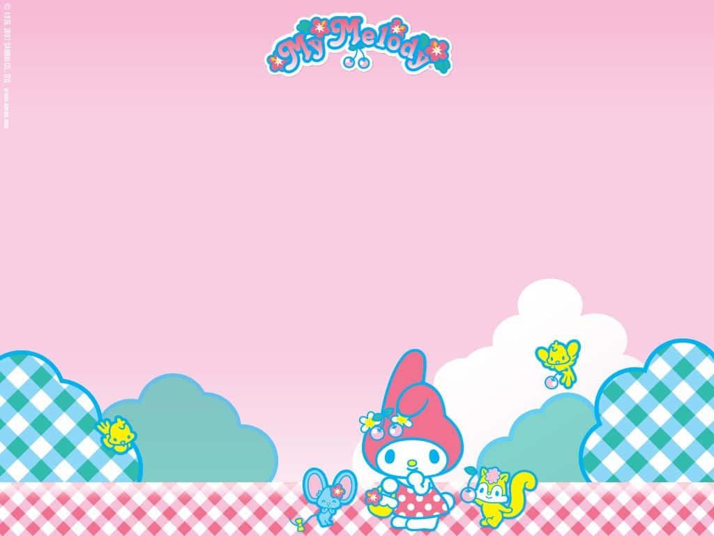 My Melody looks Cute and Fun! — 1024x768 wallpaper