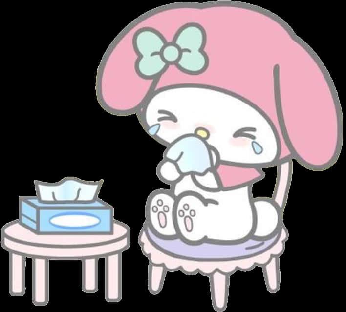 My Melody Sneezing Cute — 708x639 wallpaper