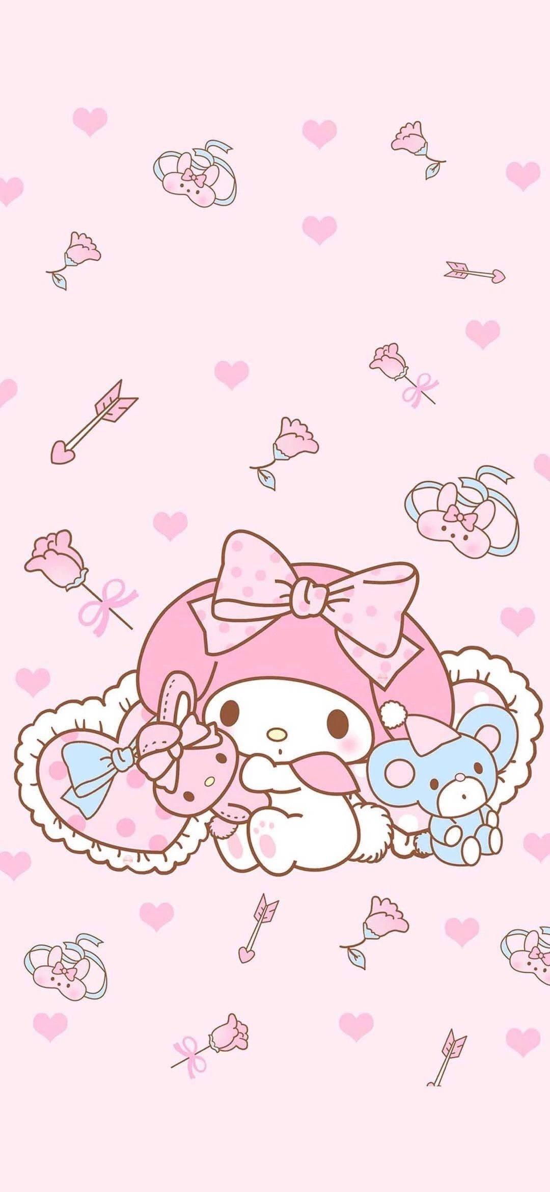My Melody White Rabbit — 1080x2339 wallpaper