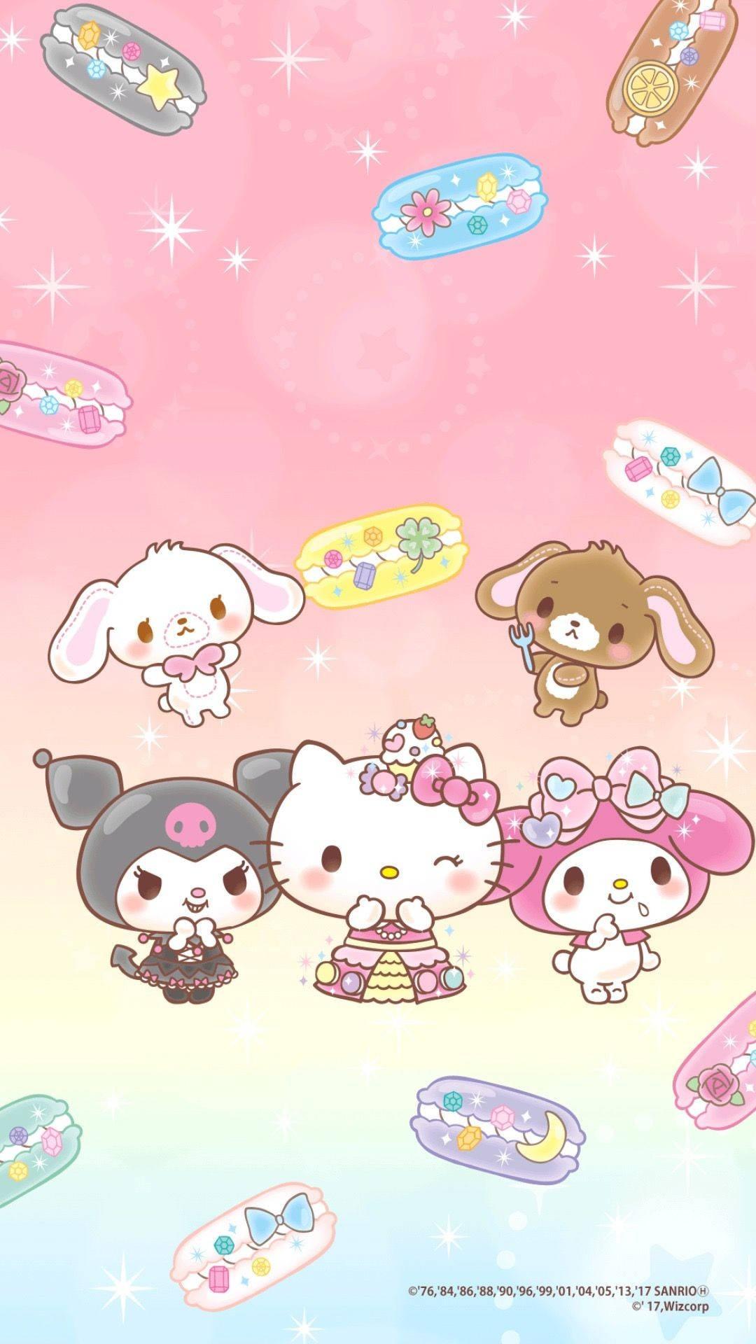 My Melody With Cute Friends — 1080x1920 wallpaper