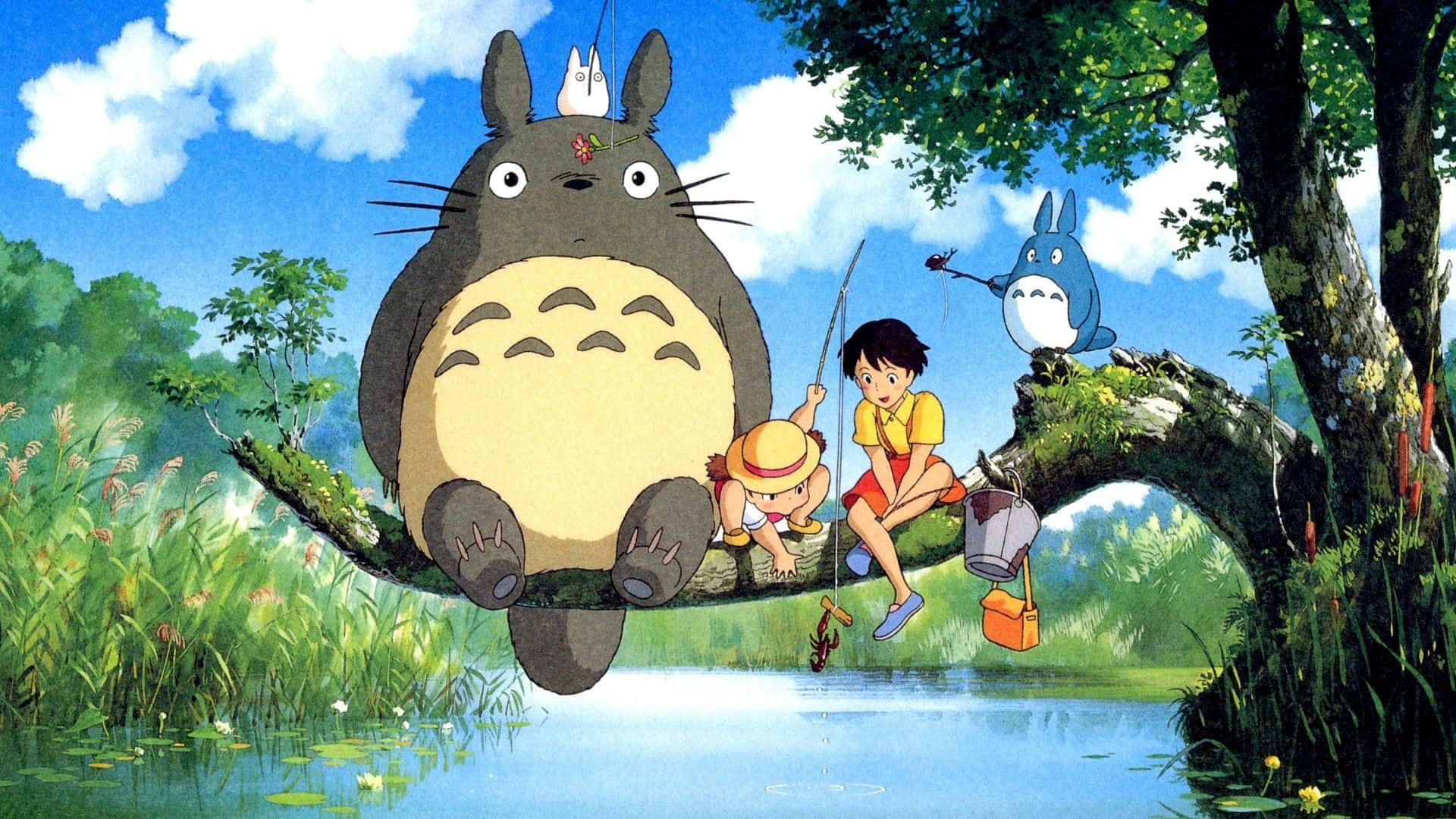 My Neighbor Totoro in a serene forest scene — 1920x1080 wallpaper