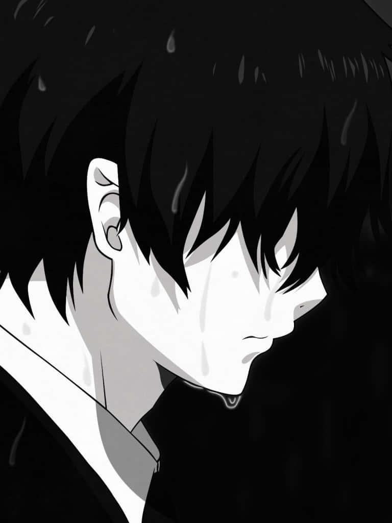 Mysterious Dark Anime Boy