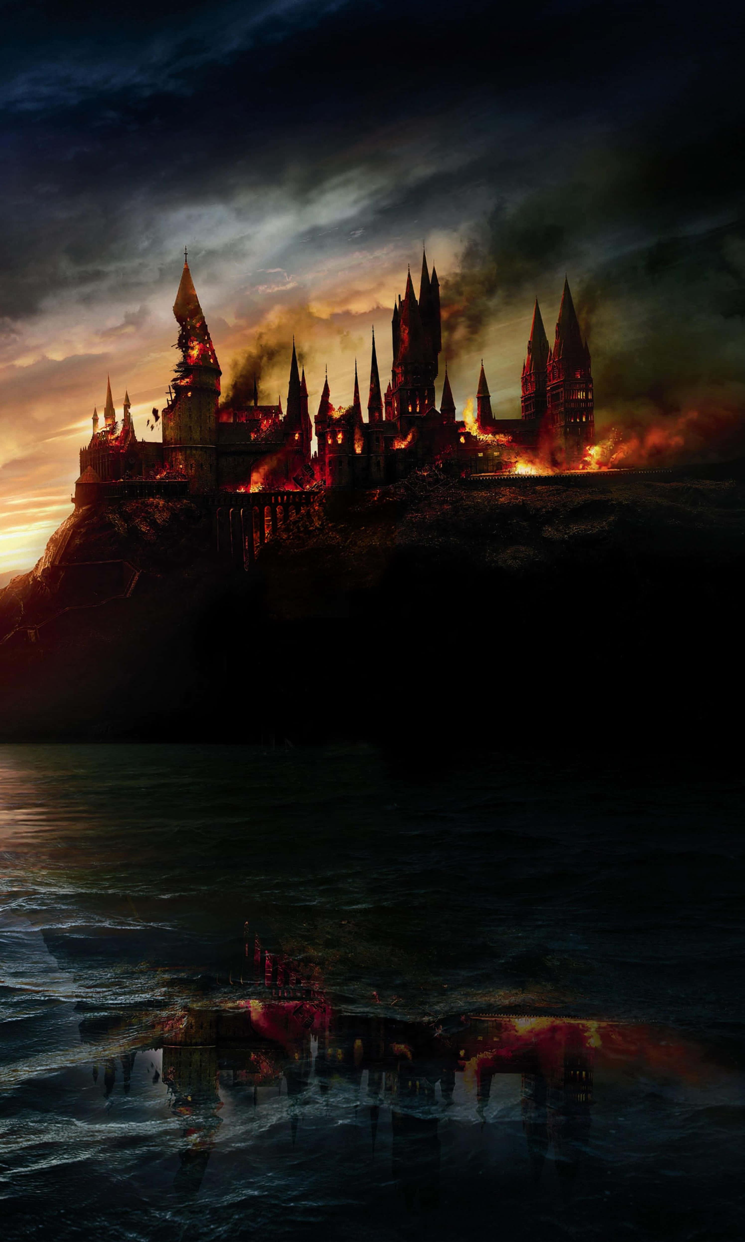 Mystical Dusk over Hogwarts Castle — 2990x4981 wallpaper