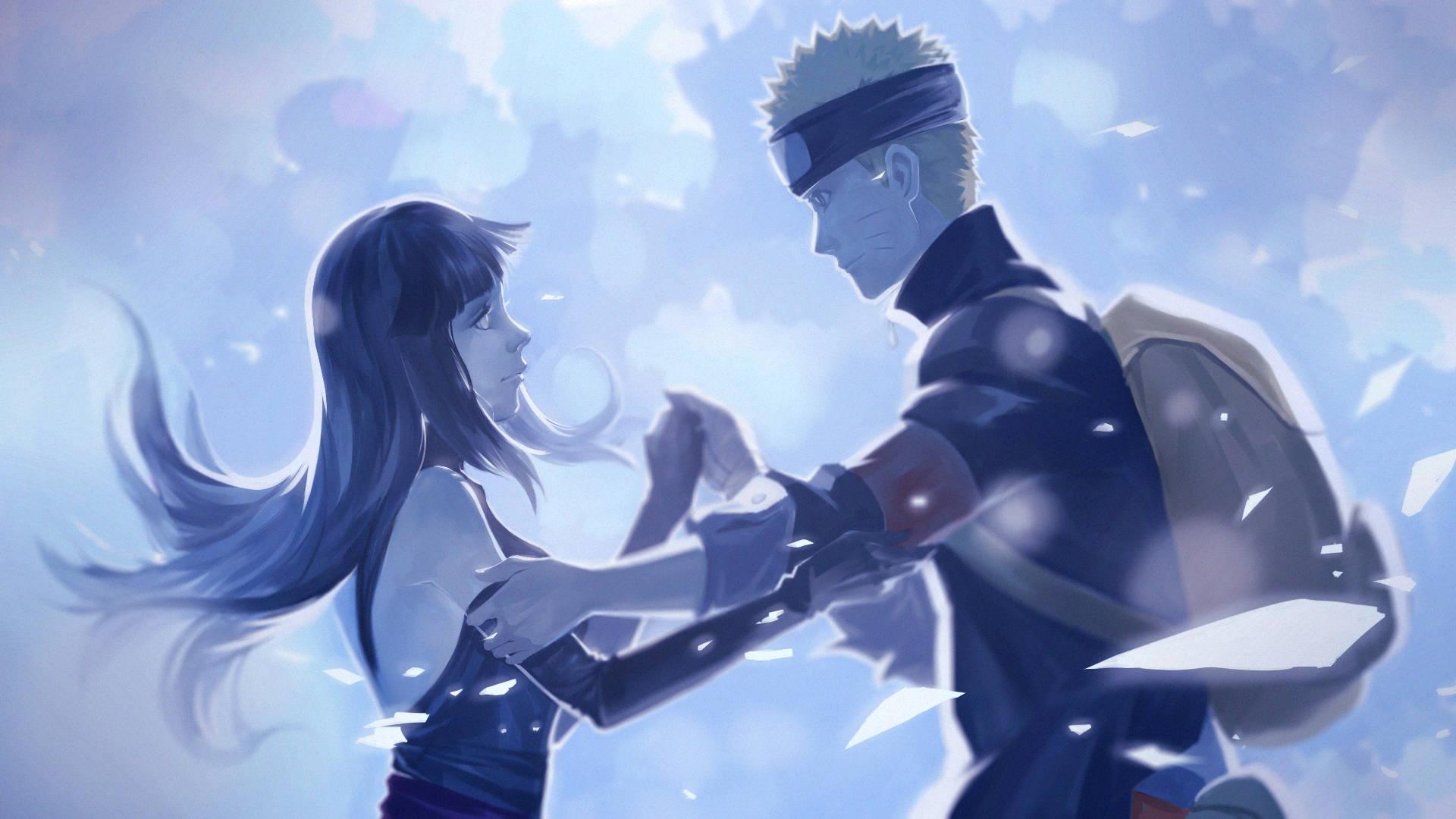 Naruto And Hinata In Winter Snow — 1920x1080 wallpaper