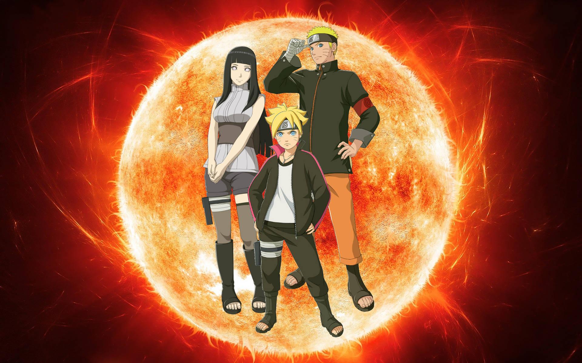 Naruto And Hinata With Boruto — 1920x1200 wallpaper