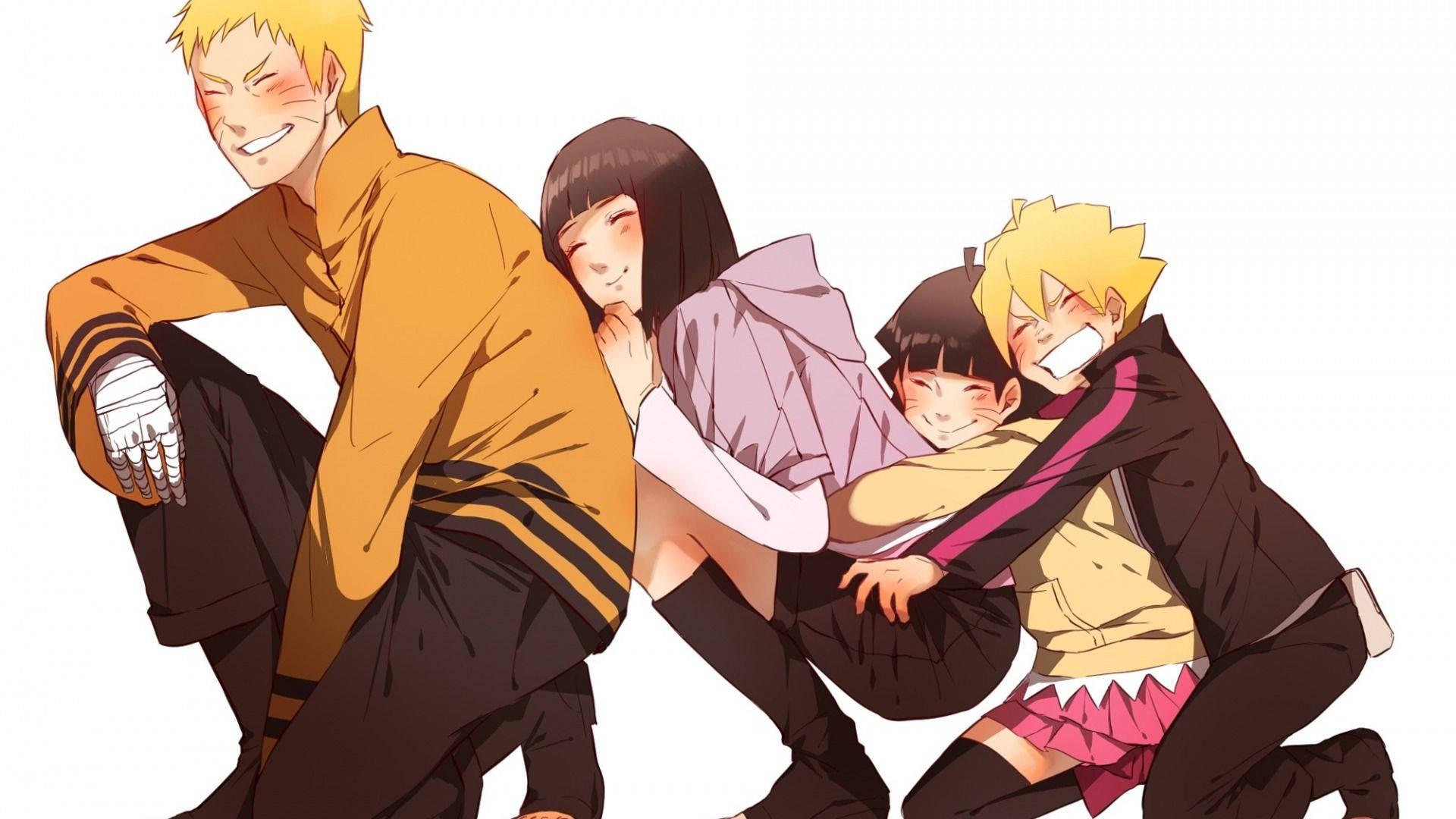 Naruto And Hinata With Children — 1920x1080 wallpaper