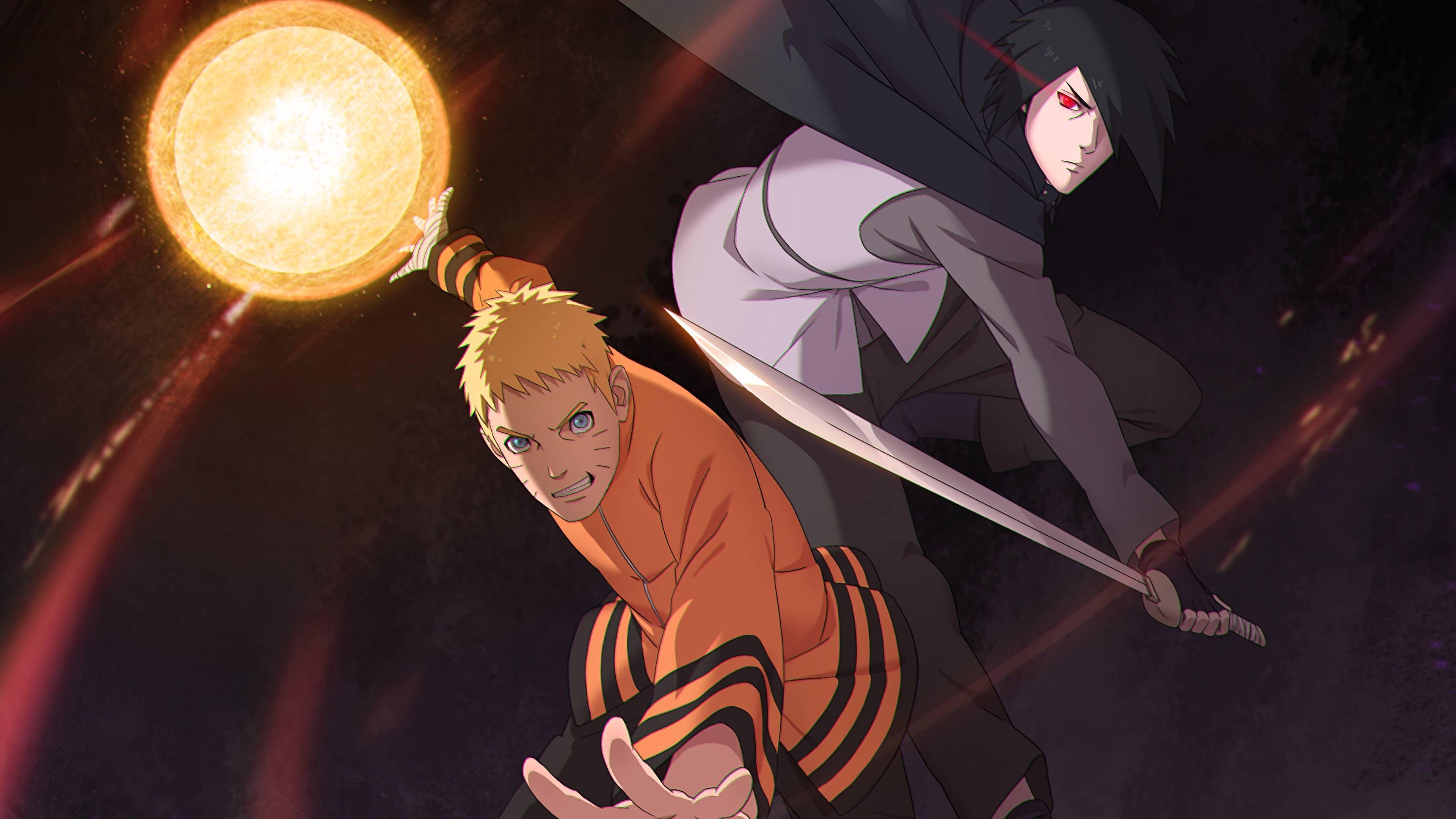 Naruto And Sasuke Adult Version — 3840x2160 wallpaper