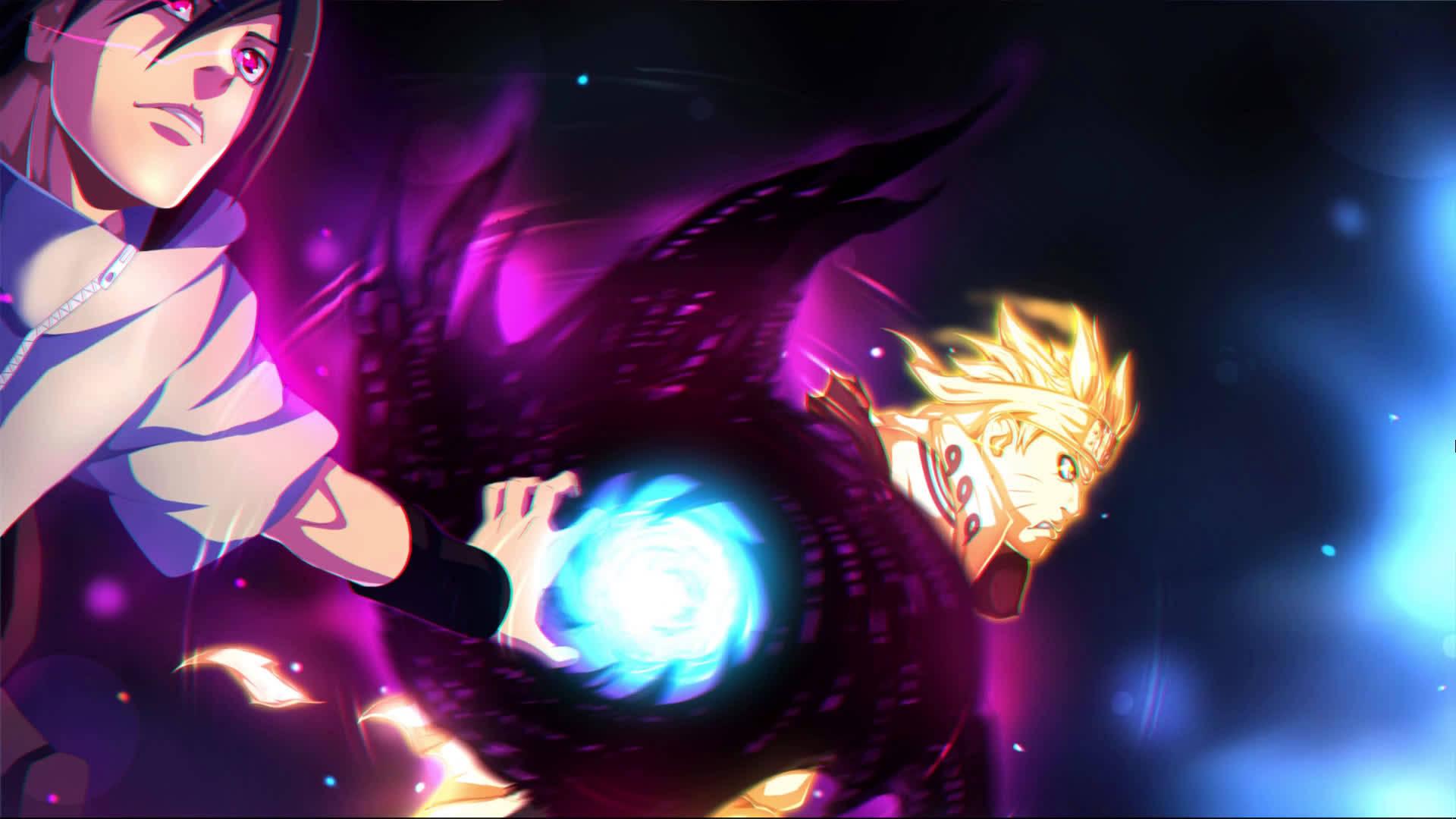 Naruto And Sasuke Amaterasu Rasen Shuriken — 1920x1080 wallpaper