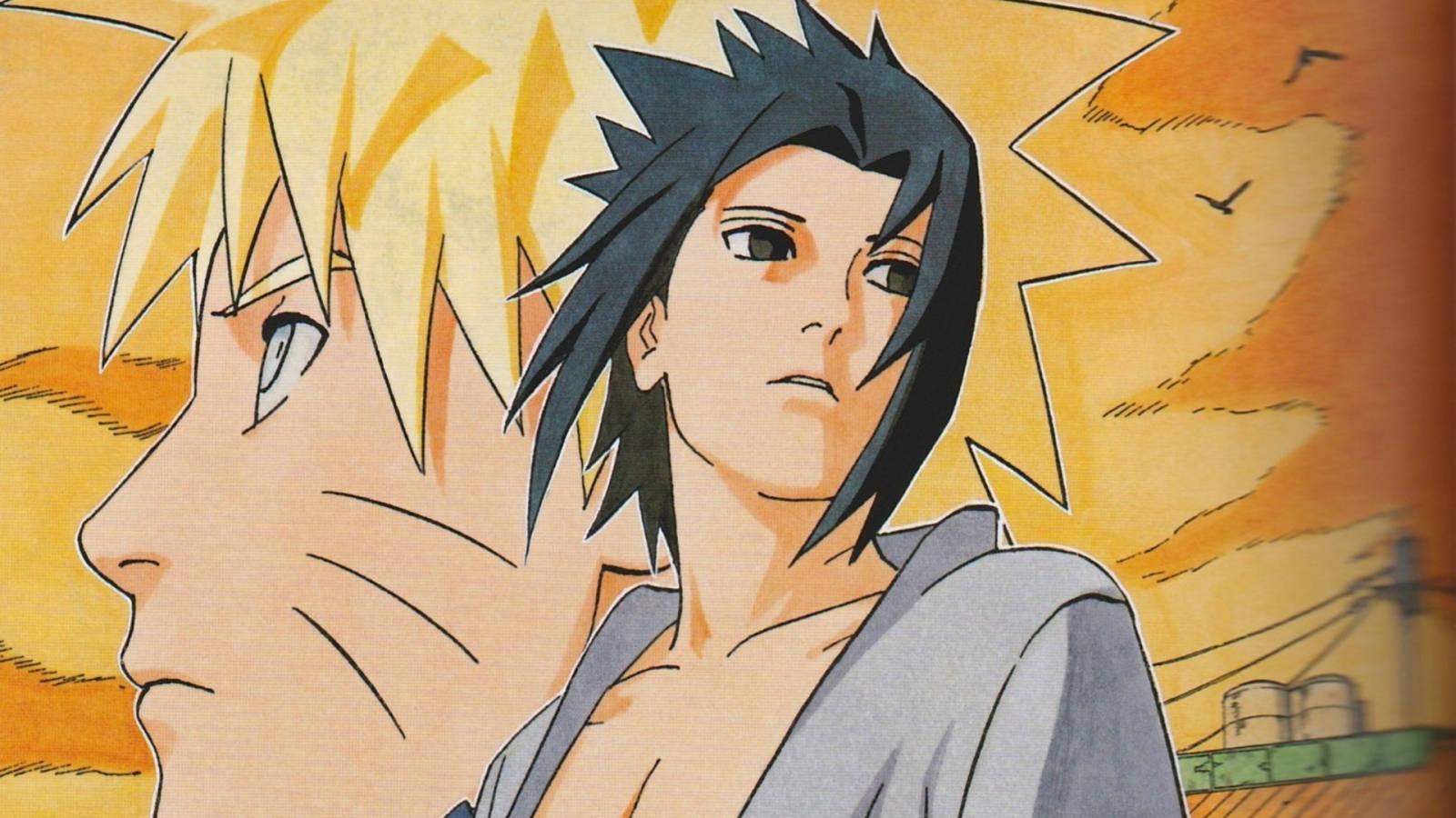 Naruto And Sasuke Drawing — 1600x900 wallpaper