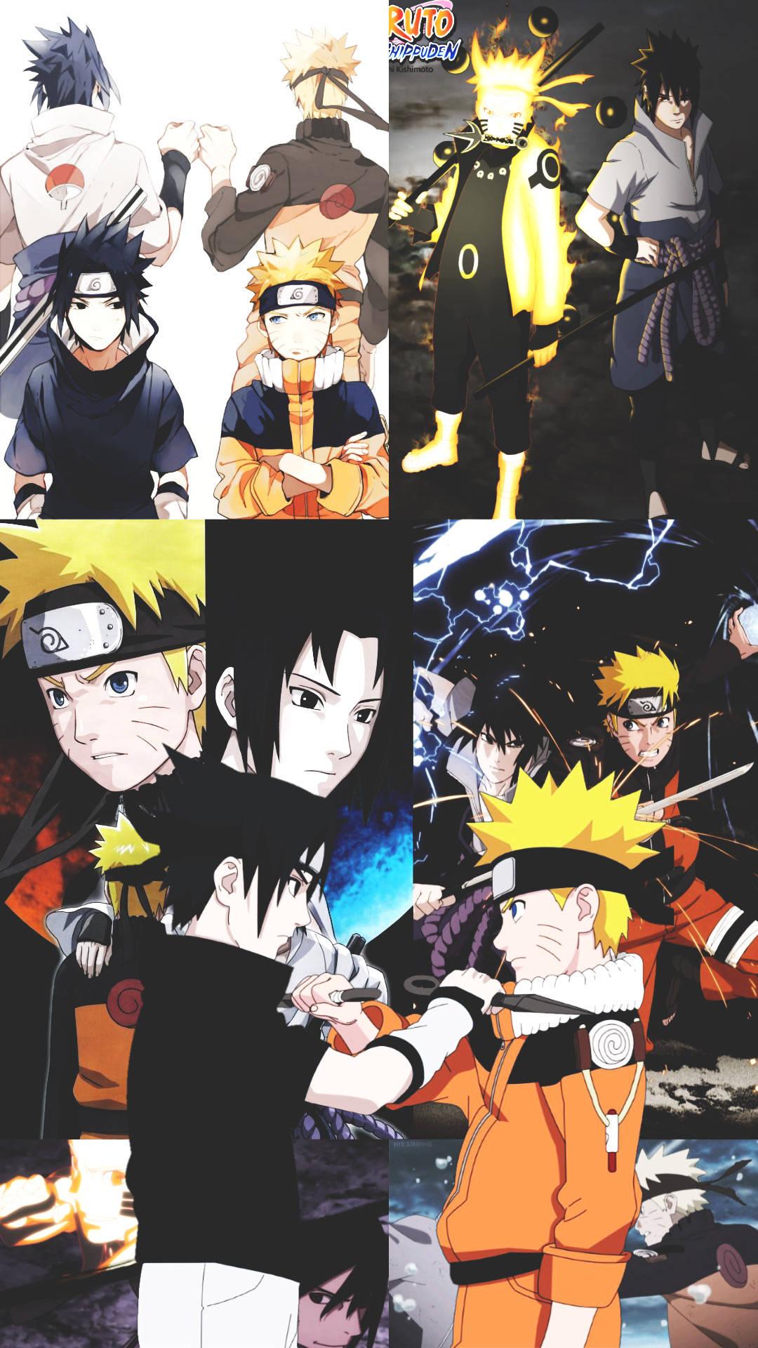 Naruto And Sasuke Friendship Over Years — 1080x1920 wallpaper