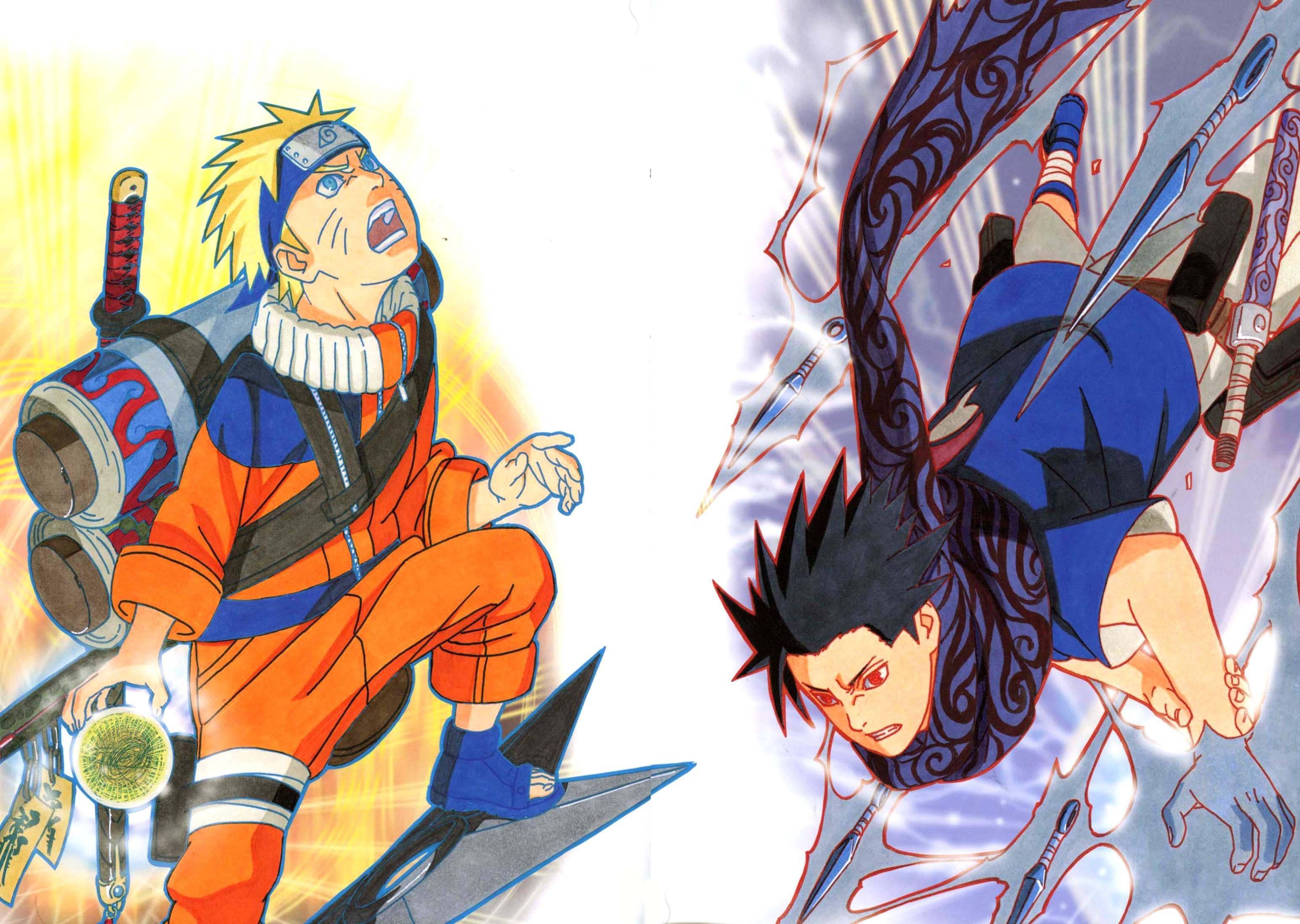 Naruto and Sasuke, two of the legendary Japanse Manga characters