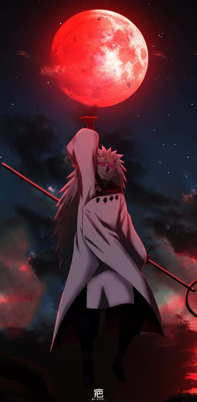 Naruto Madara Uchiha, with Sharingan Eye and Legendary Rinnegan Powers — 630x1280 wallpaper