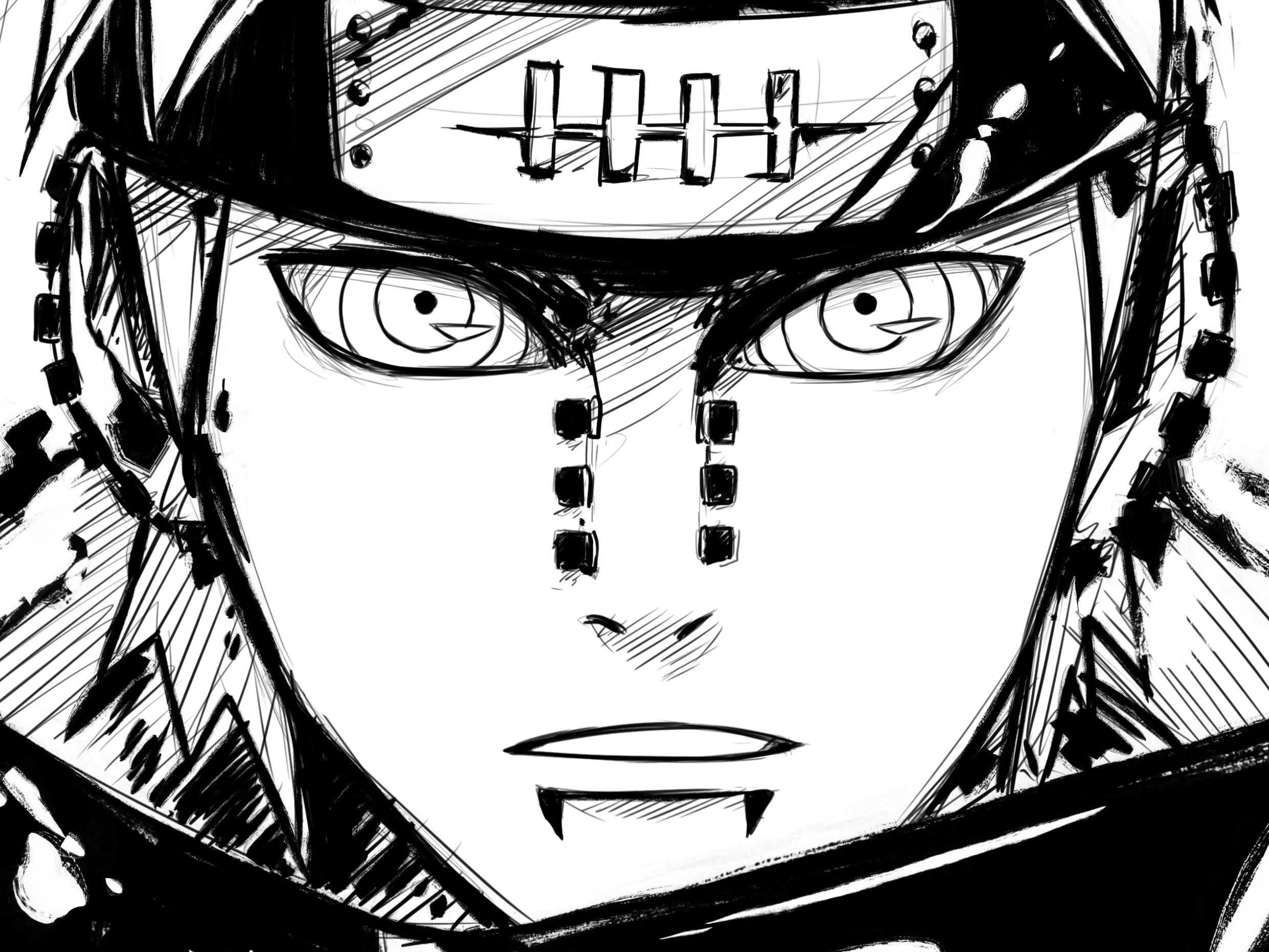 Naruto Pain In Drawing — 2480x1861 wallpaper