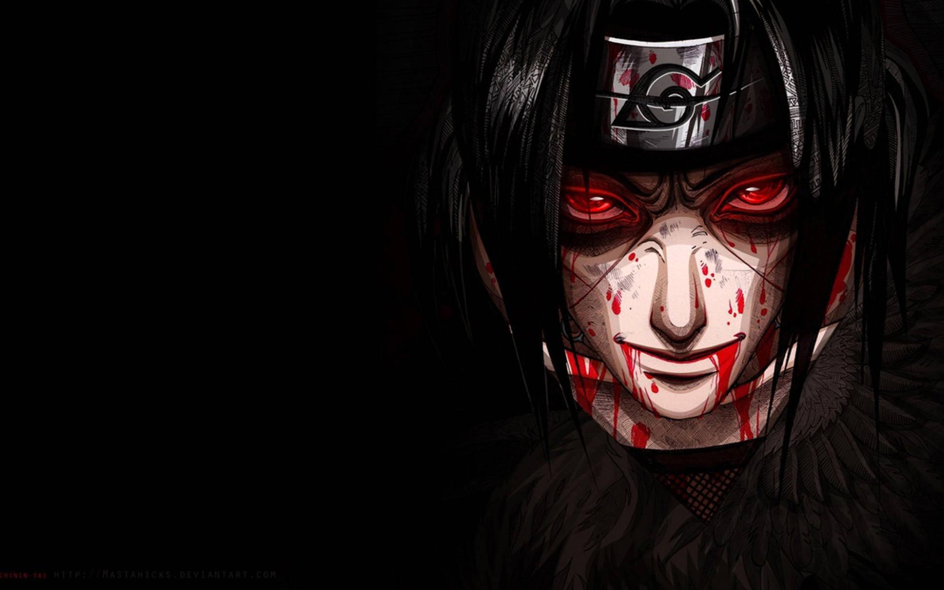 Naruto Shippudden Bloody Uchiha Itachi PFP — 1920x1200 wallpaper