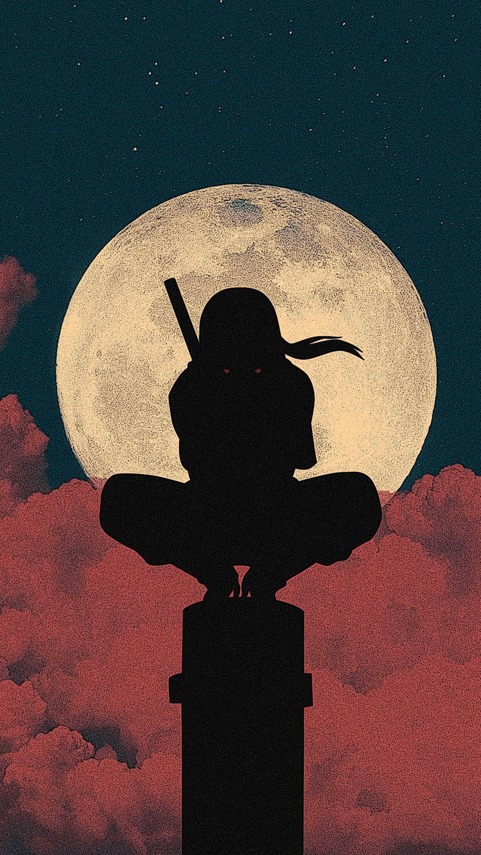 Naruto Shippudden Itachi PFP Artistic Silhouette — 1620x2880 wallpaper