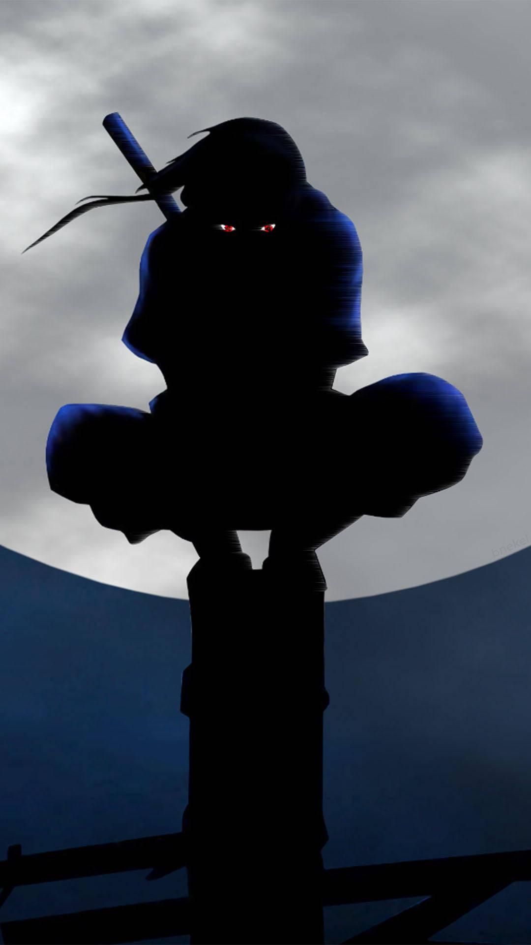 Naruto Shippudden Uchiha Itachi PFP Silhouette Digital Art — 1080x1920 wallpaper
