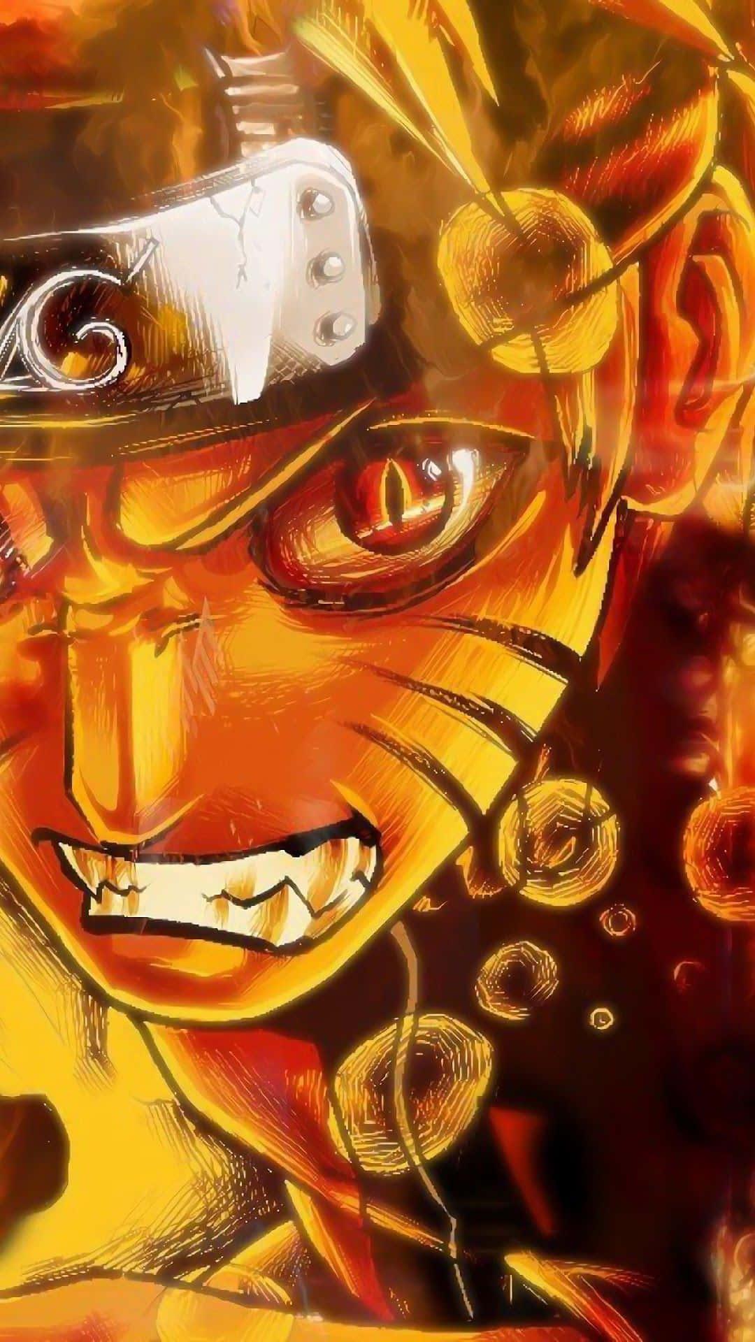 Naruto Uzumaki Unleashing Powerful Energy in a Unique Phone Background — 1080x1920 wallpaper