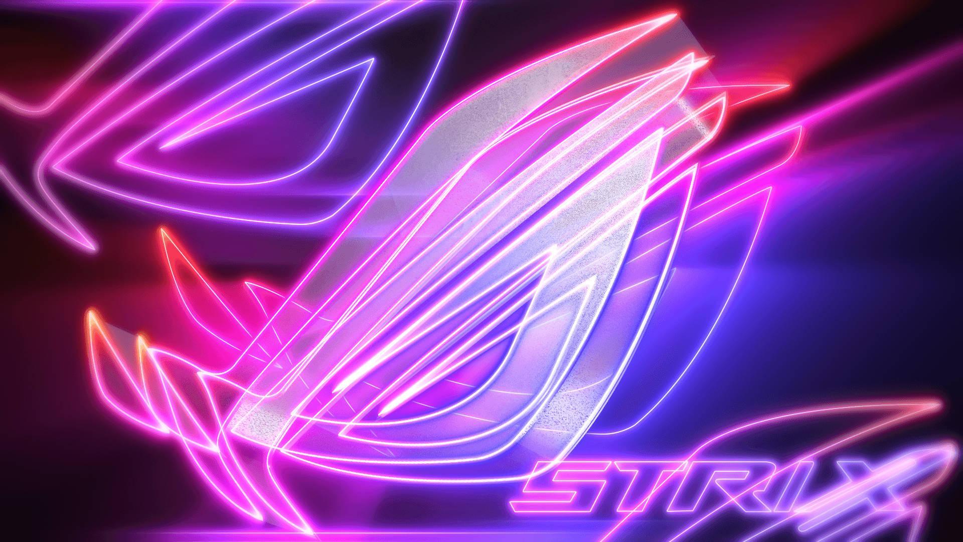 Neon Asus ROG Strix Logo — 1920x1080 wallpaper
