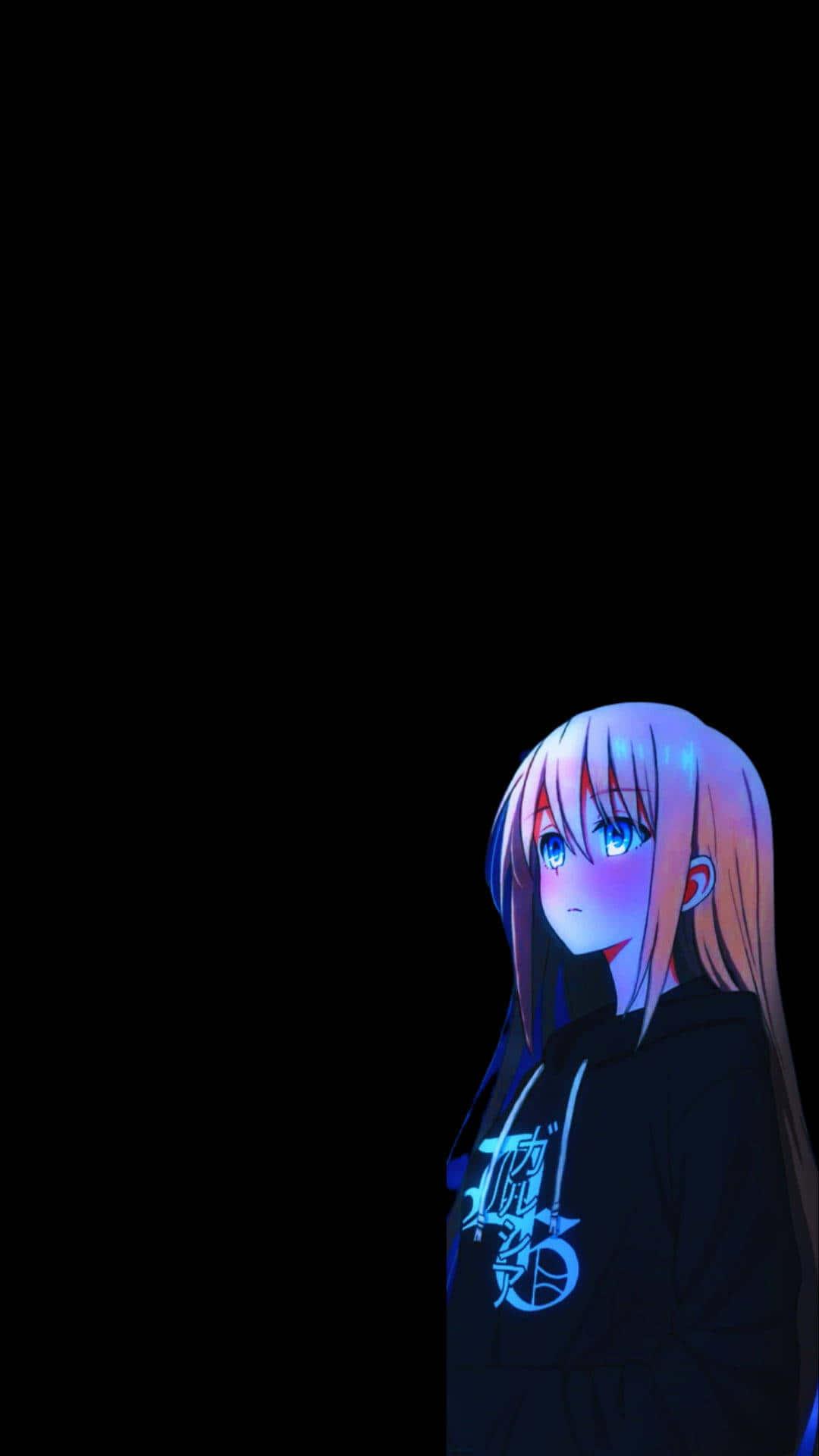 Neon Girl Dark Aesthetic Anime Pfp — 1080x1920 wallpaper
