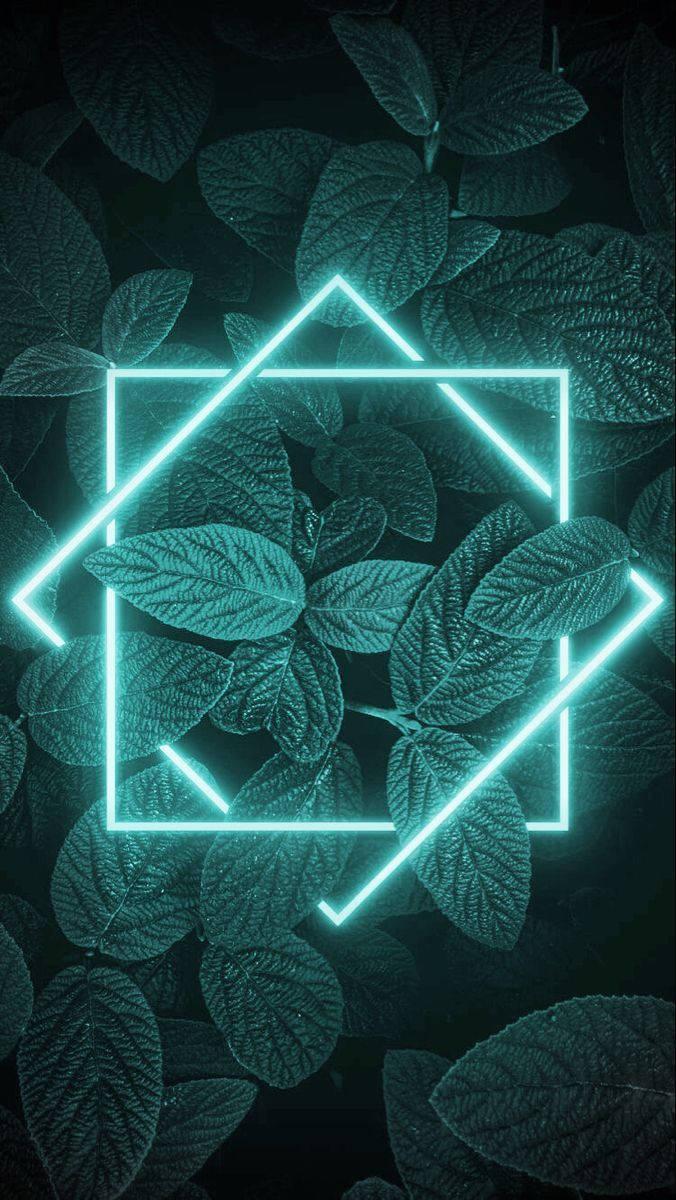 Neon Green Leaves iPhone 13 Pro — 676x1200 wallpaper