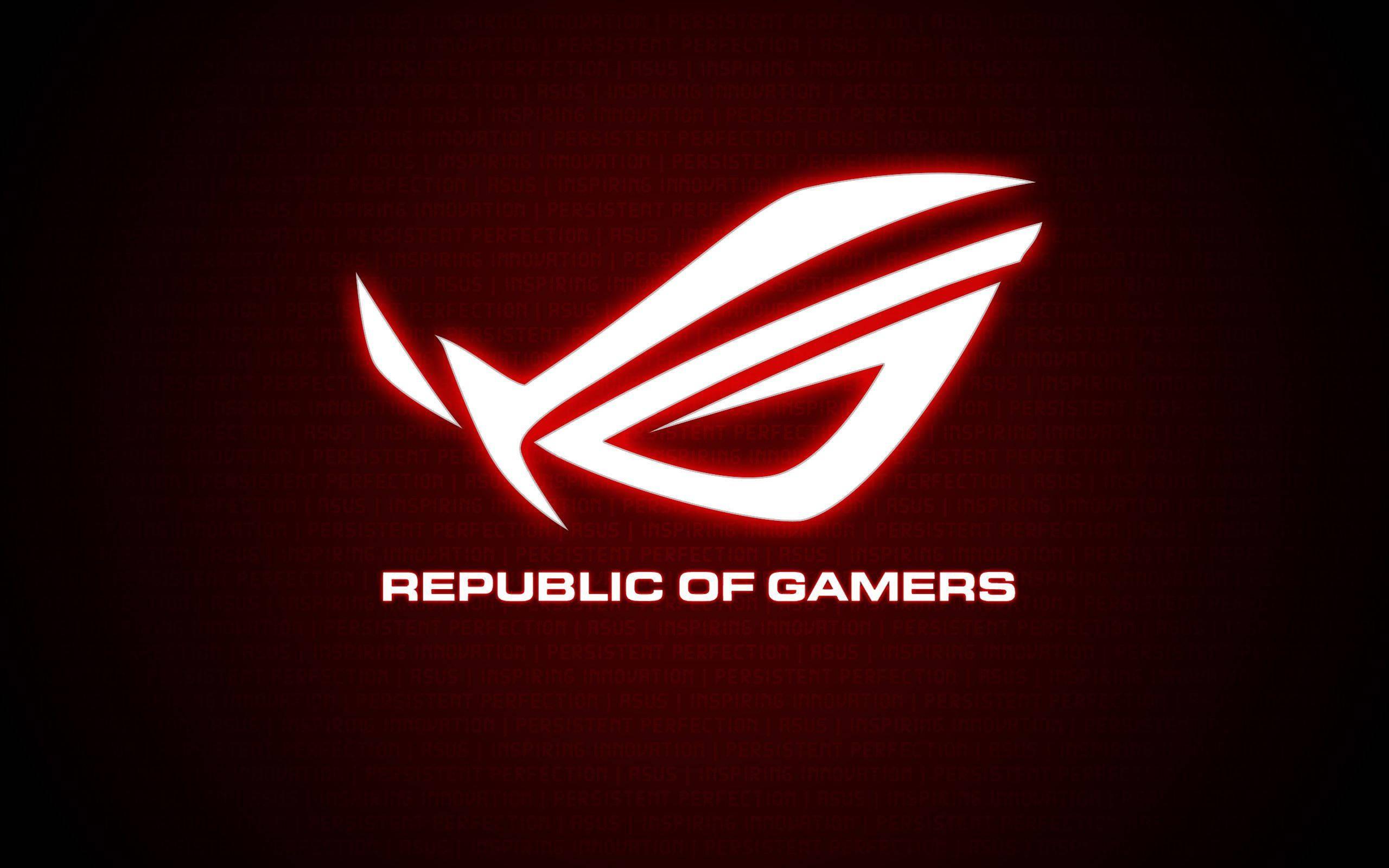 Neon Red Asus ROG Logo — 2560x1600 wallpaper