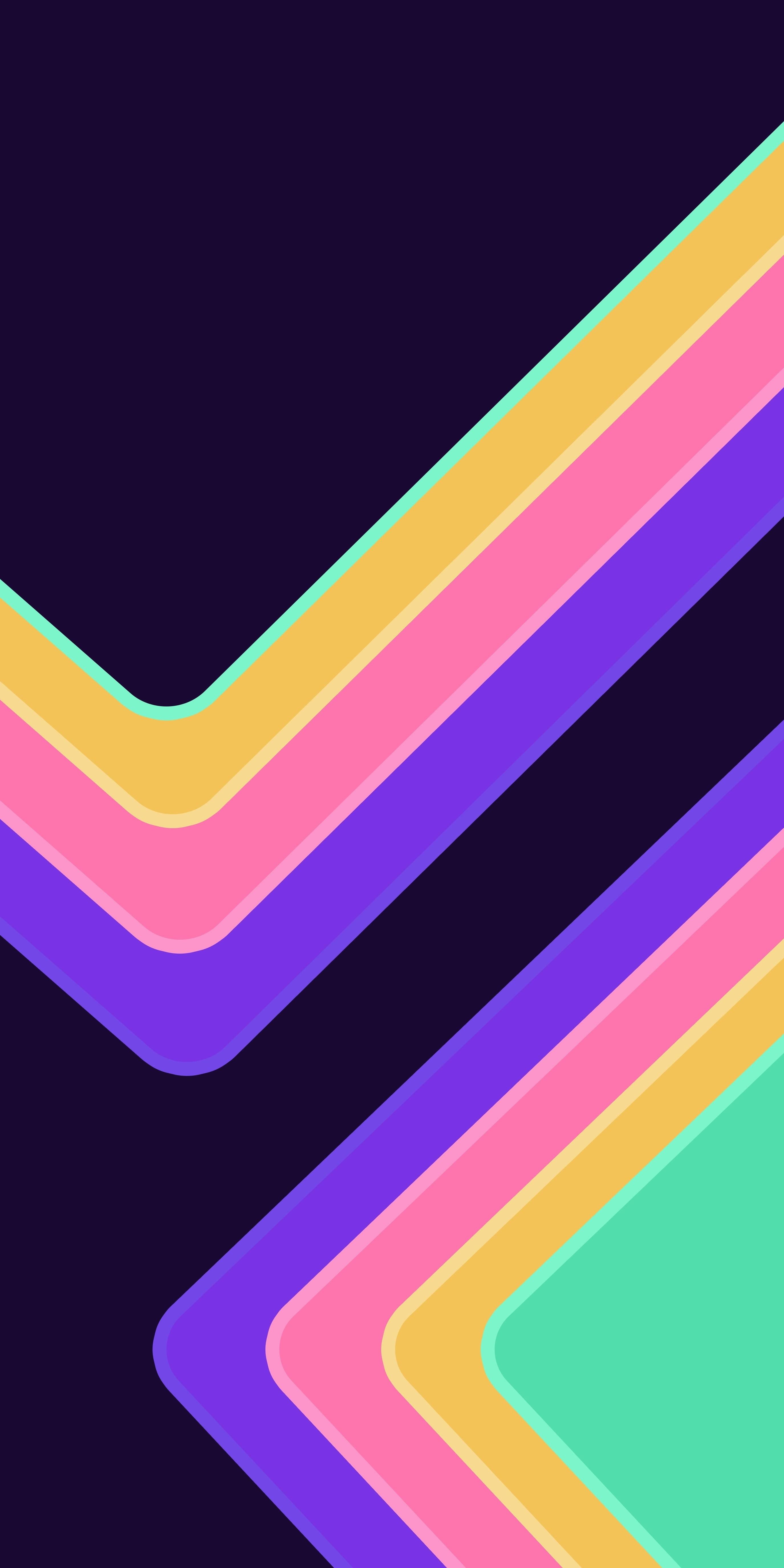 Neon Retro Colours 8K Phone — 2750x5500 wallpaper