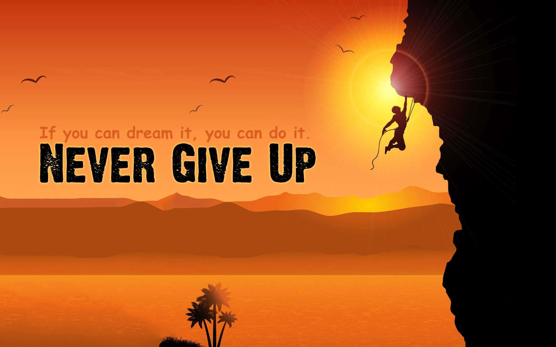 never give up quotes — 1920x1200 wallpaper