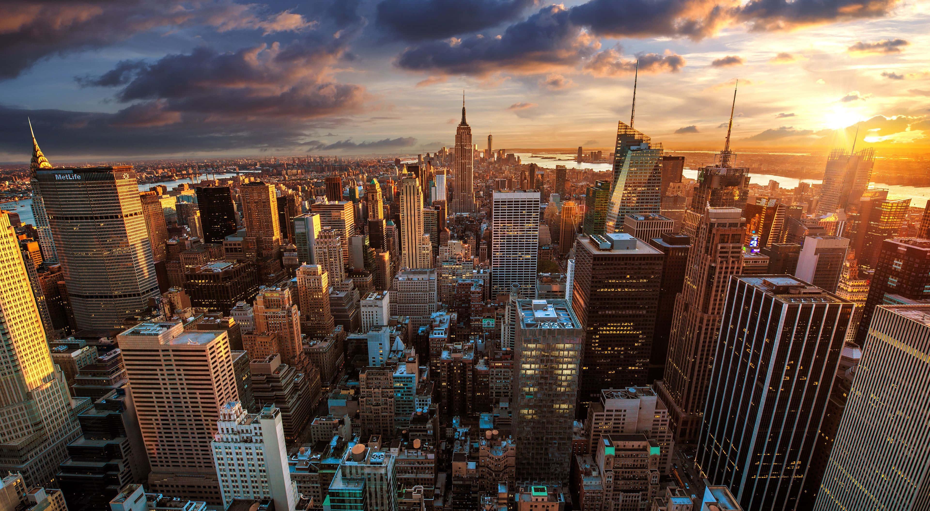 New York City background — 3840x2109 wallpaper