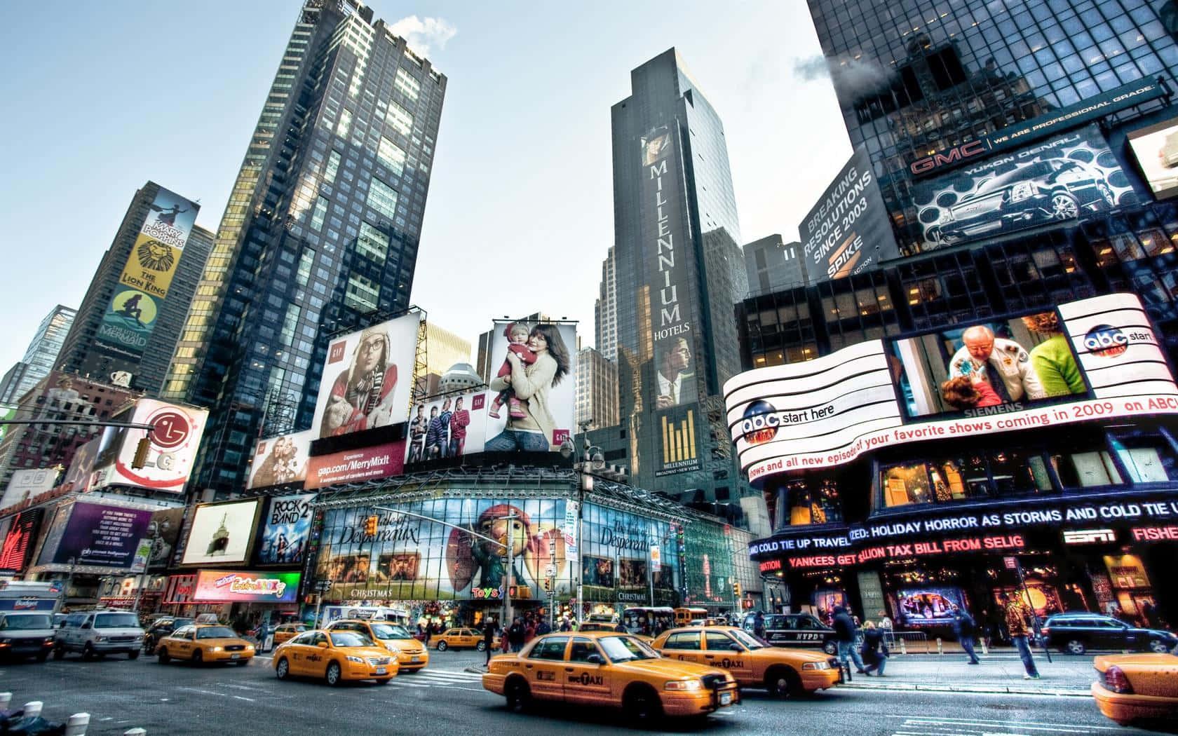 New York City background — 1680x1050 wallpaper