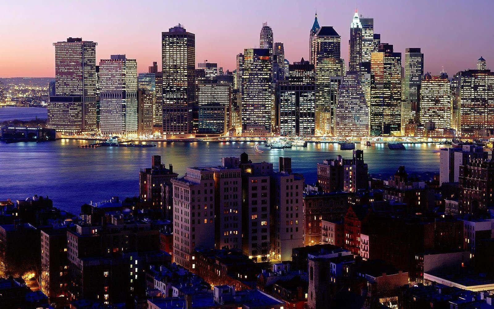 New York City background — 1600x1000 wallpaper