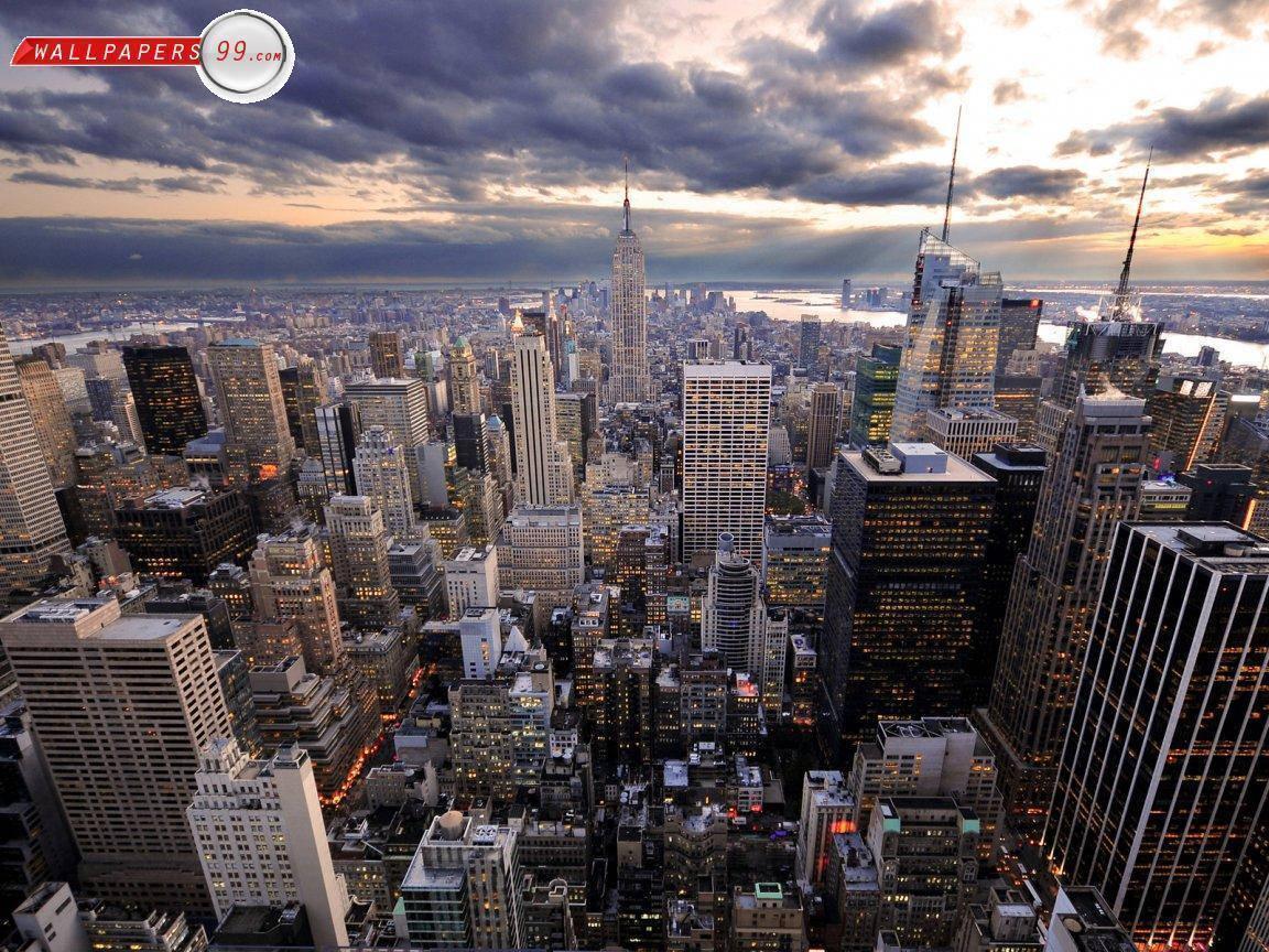 New York City Skyline Top View — 1152x864 wallpaper